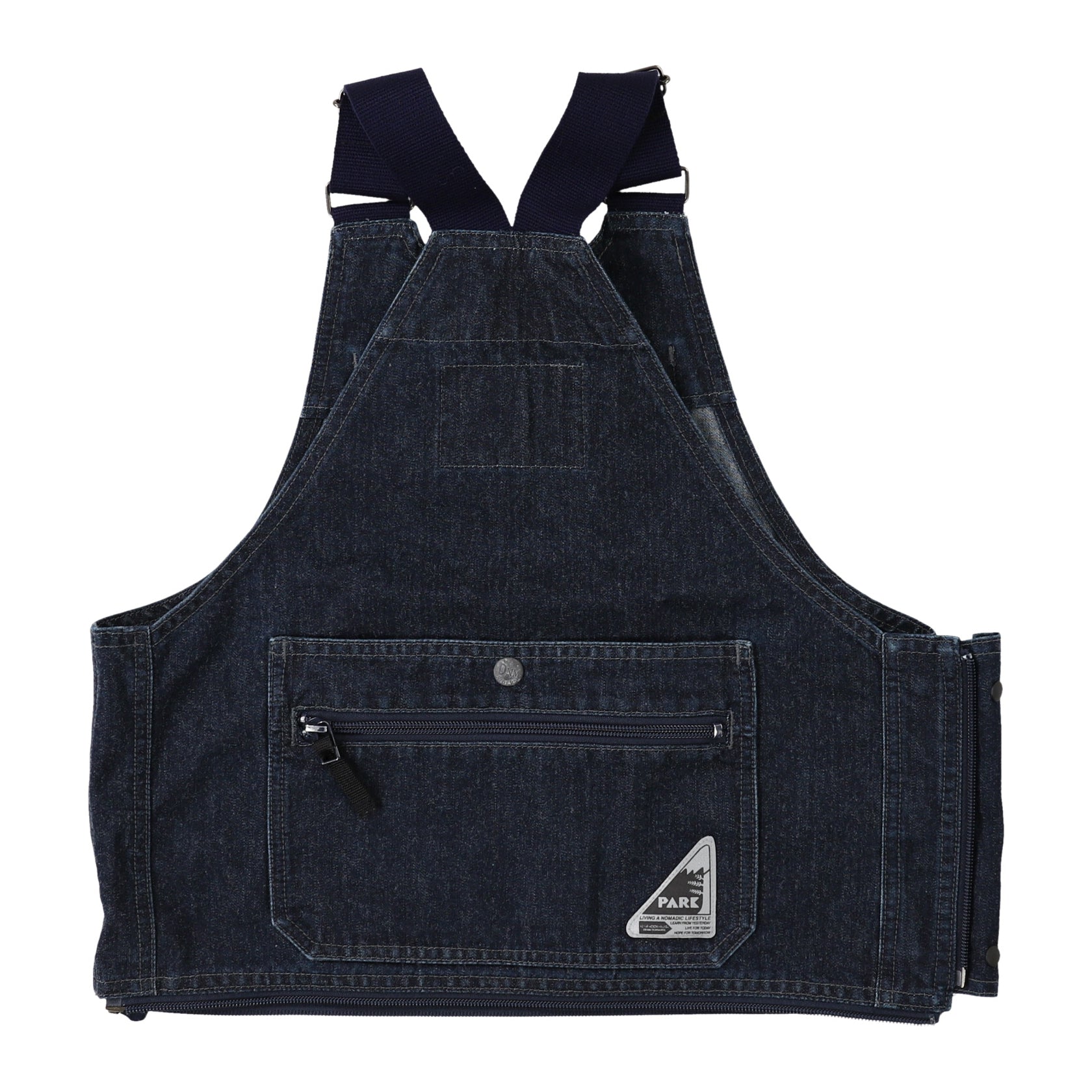 Girls Navy Denim Vest