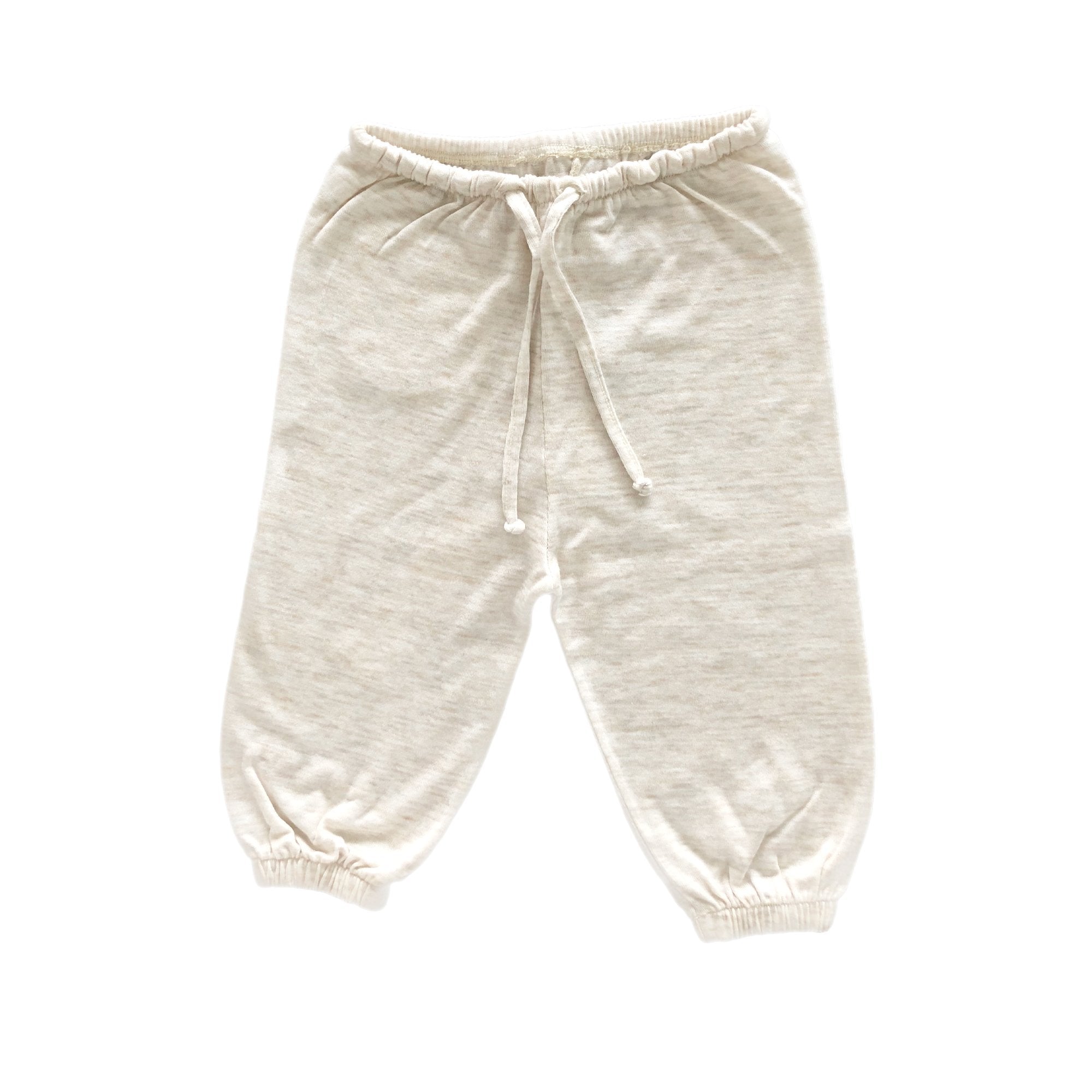 Baby Oatmeal Jersey Trousers