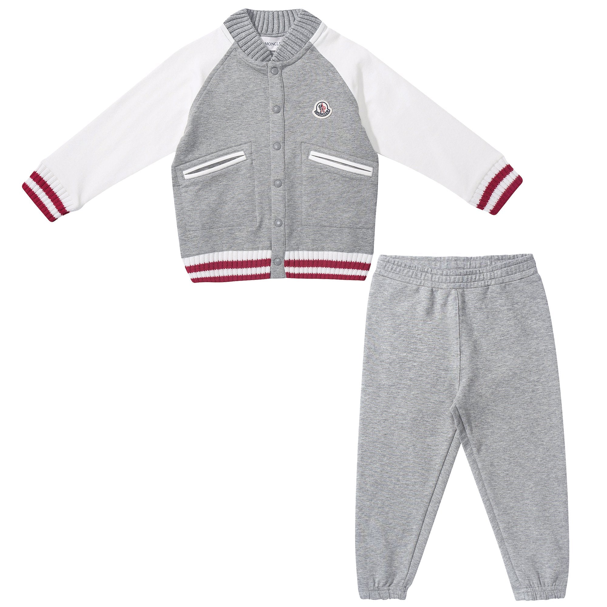 Baby Grey Cotton Jersey Tracksuit