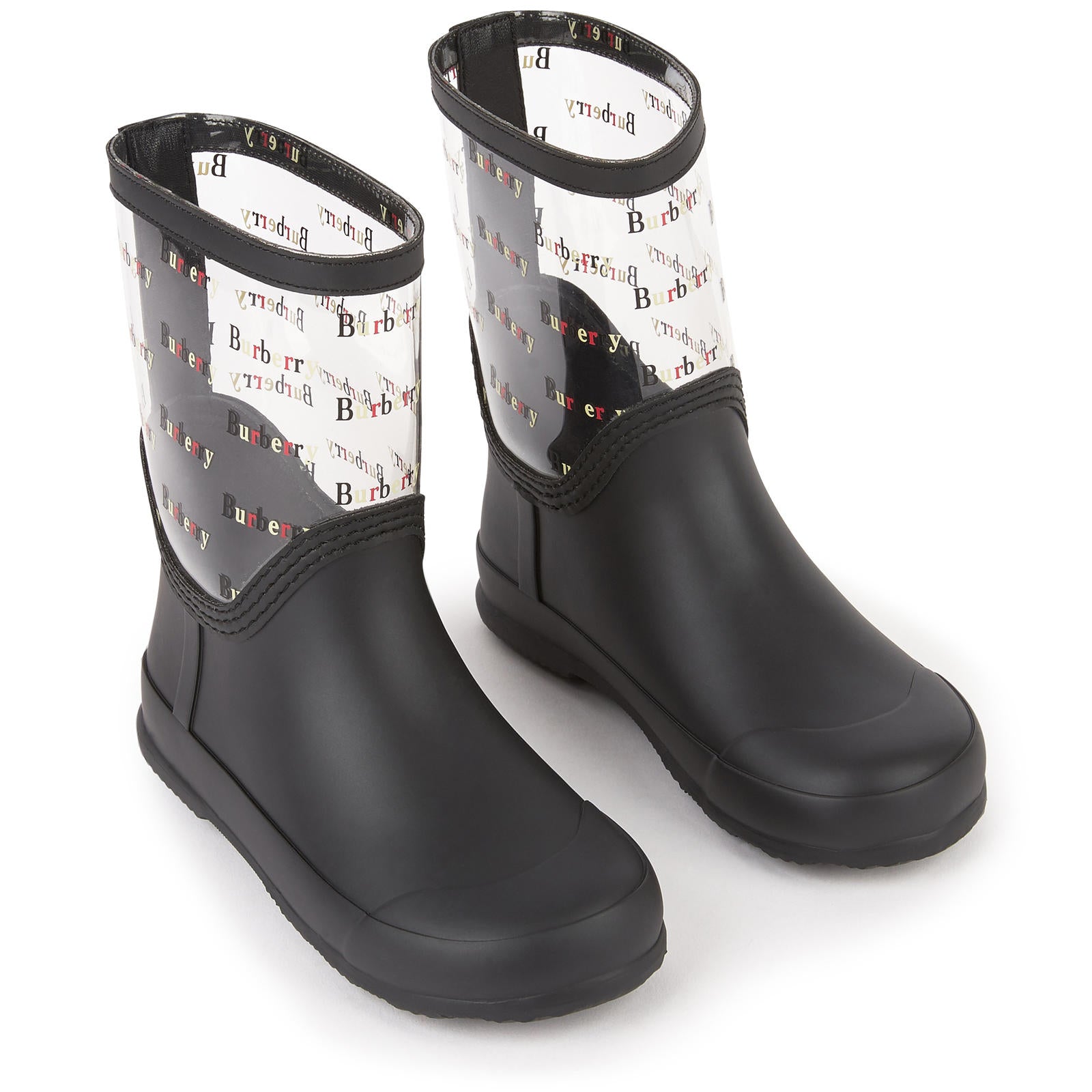 Girls & Boys Black Rain Boots