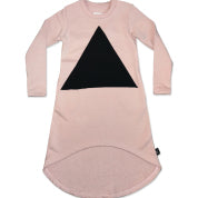 Girls Powder Pink Cotton Dress
