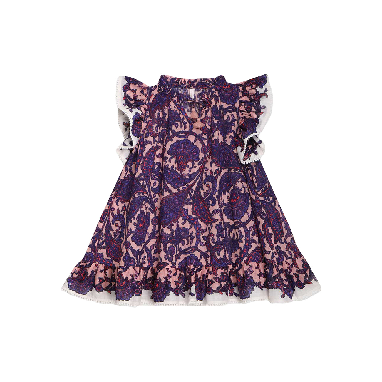 Girls Lilac Cotton Dress