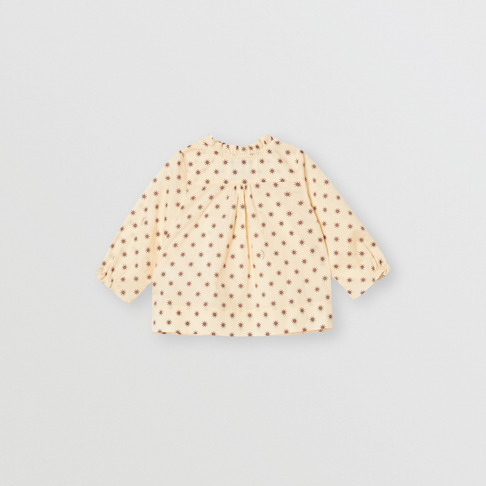 Baby Girls Beige Printing Cotton Shirt