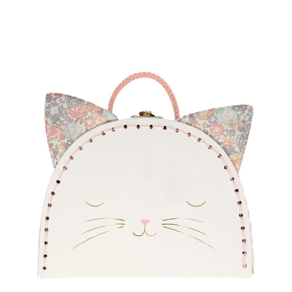 Floral Kitty Mini Suitcase Doll Set
