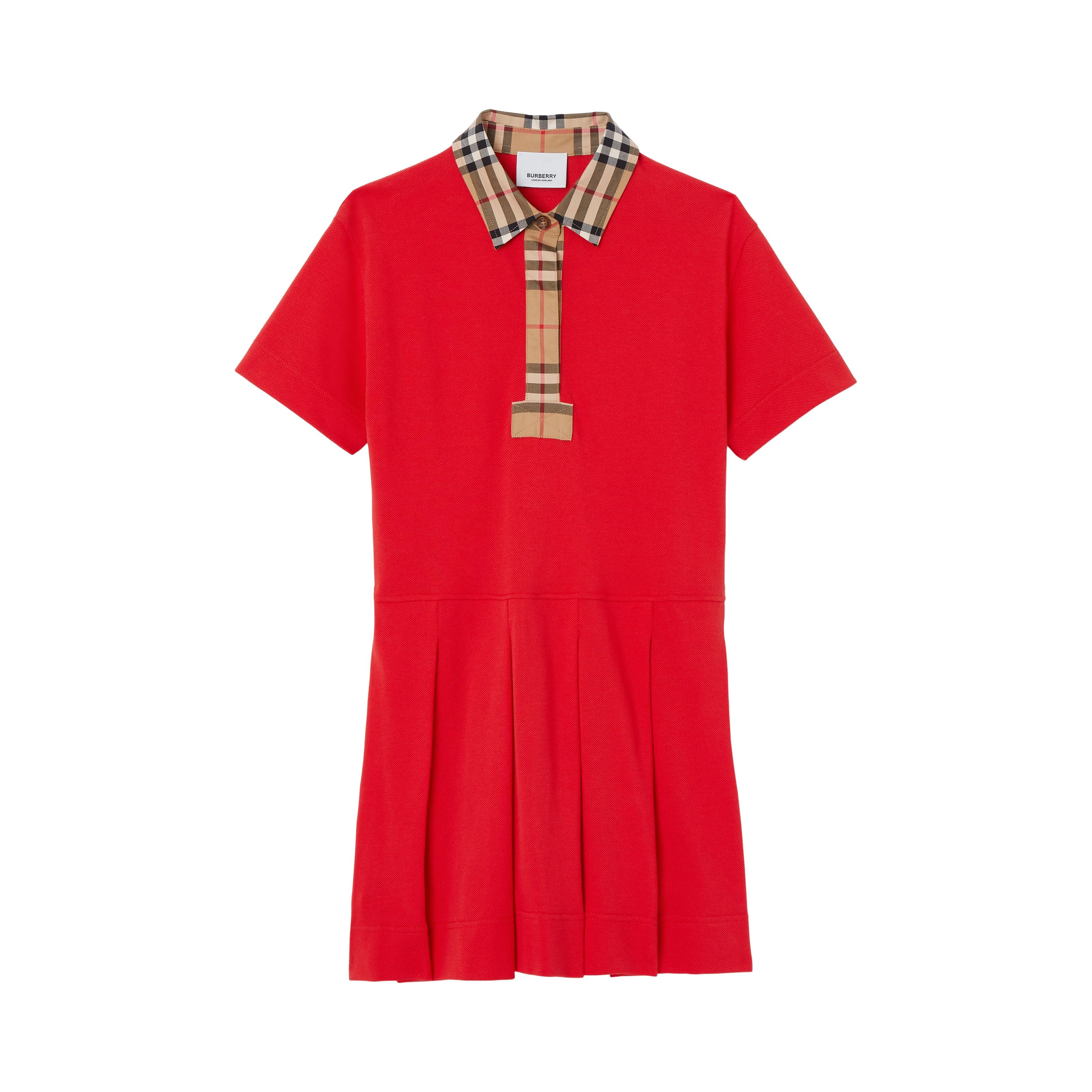Girls Red Cotton Dress