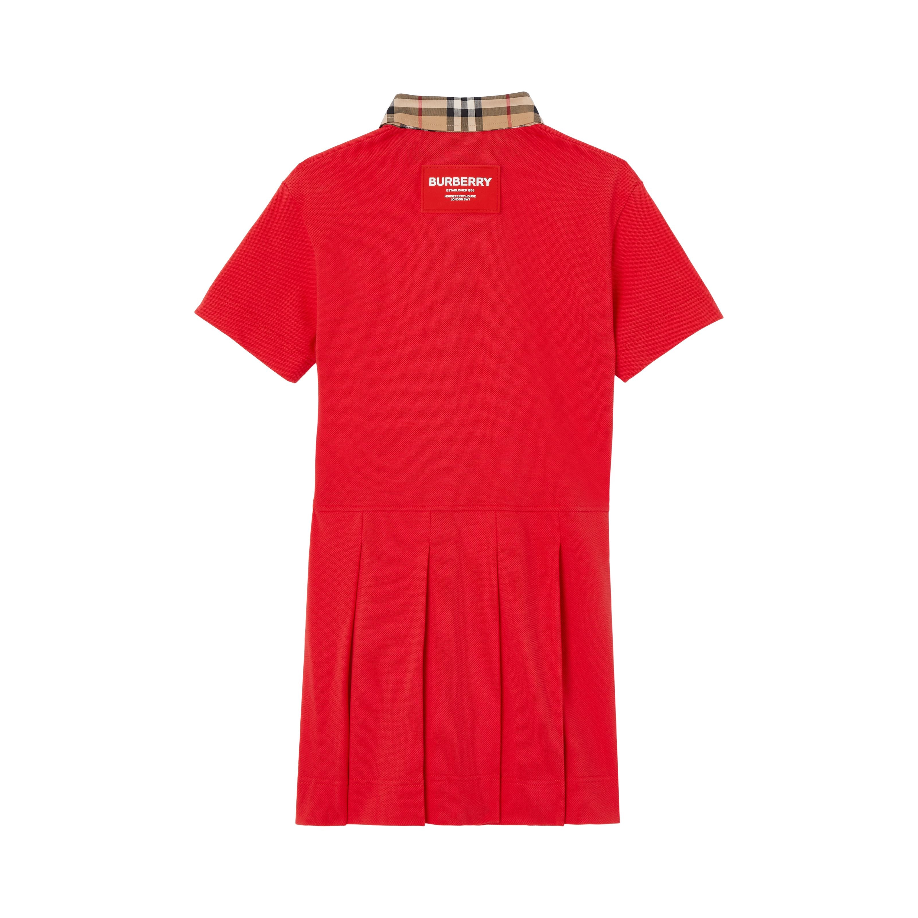 Girls Red Cotton Dress