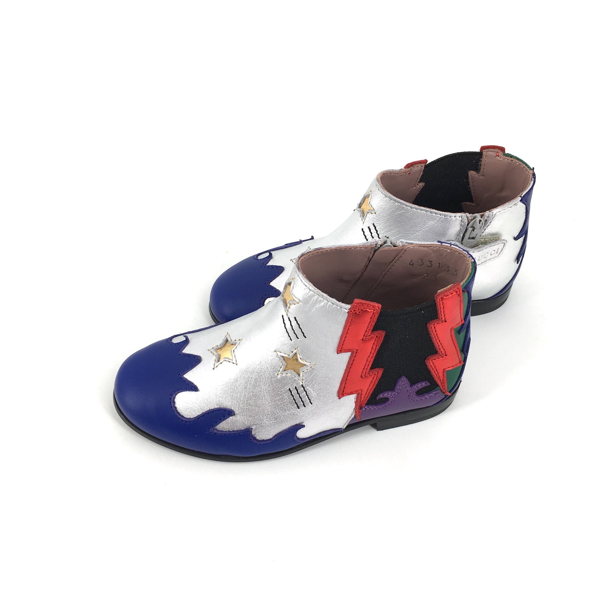 Baby Girls Multicolor Leather Upper And Rubber Sole Boot - CÉMAROSE | Children's Fashion Store - 2