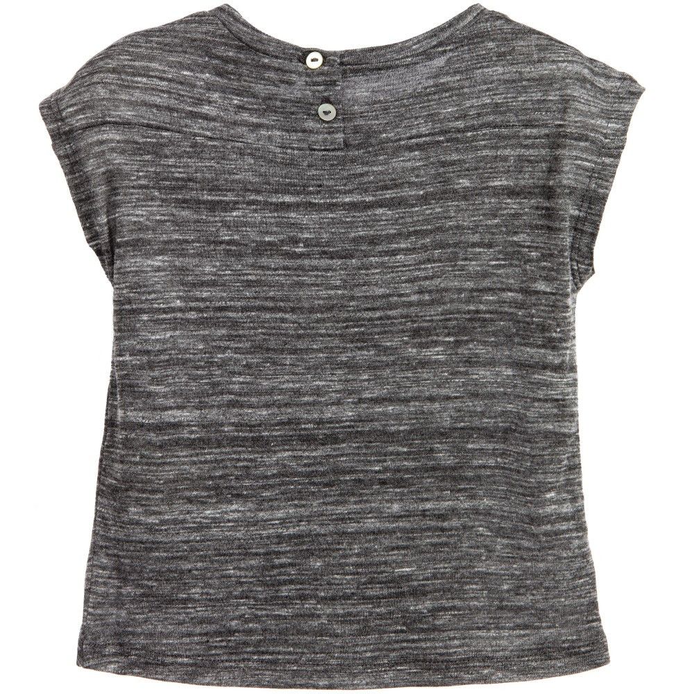 Baby Girls Dark Grey Blouse - CÉMAROSE | Children's Fashion Store - 2