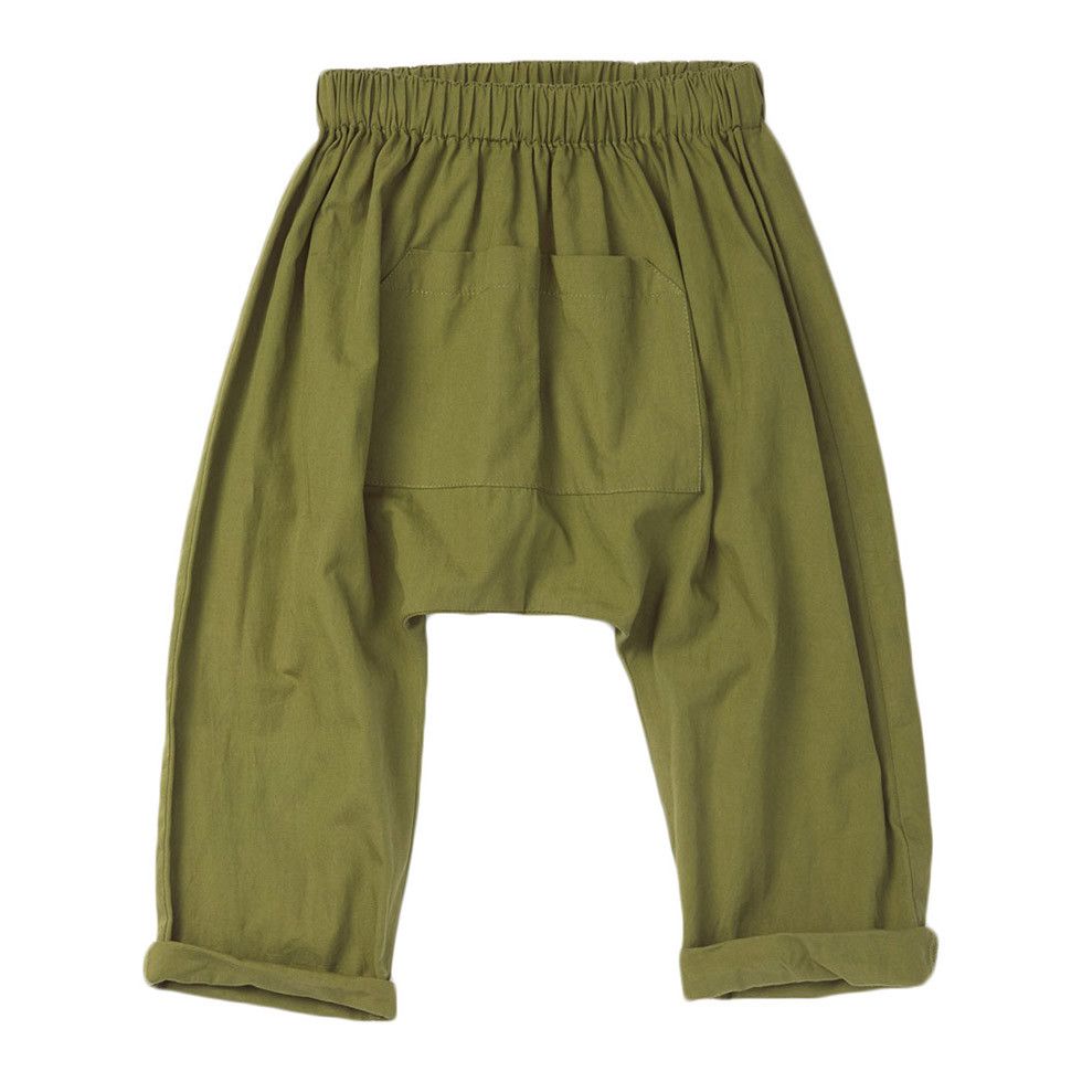 Girls Green Moss Woven Trousers - CÉMAROSE | Children's Fashion Store