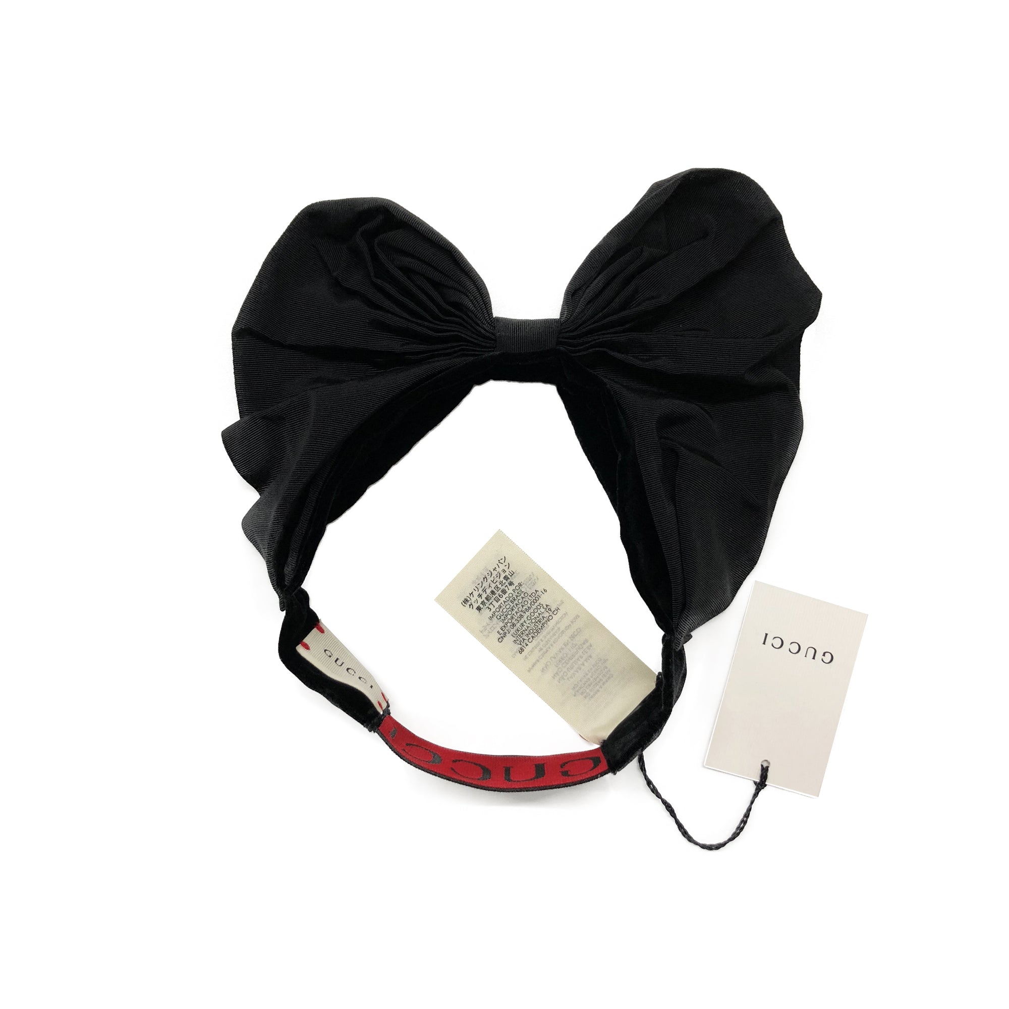 Girls Black Silk Headband