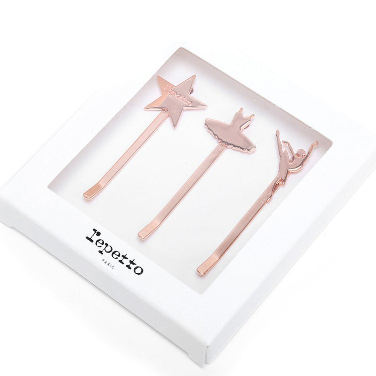 Girls Gold Metal Hair Clips