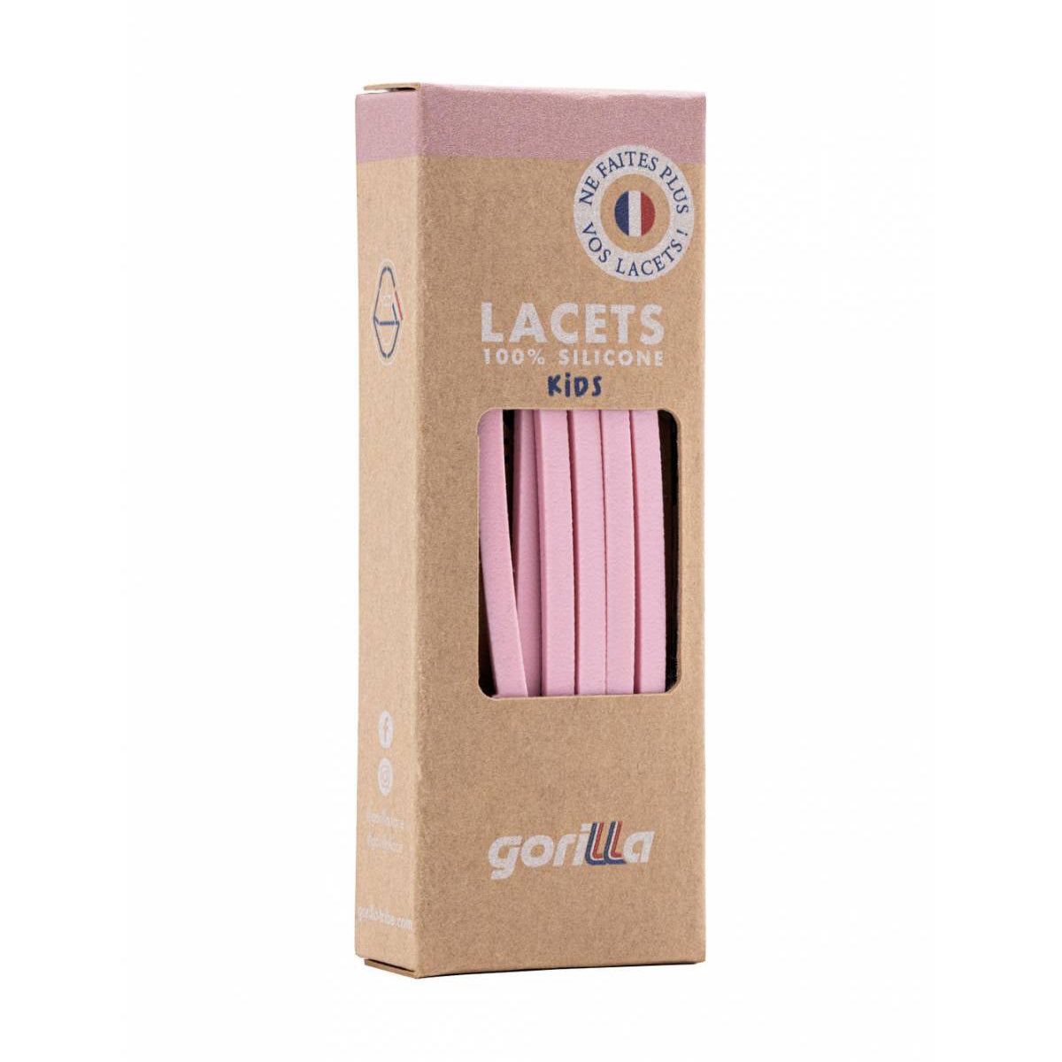 Boys & Girls Pink Silicone Shoelace