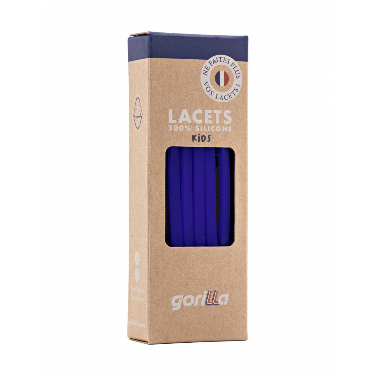 Boys & Girls Blue Silicone Shoelace