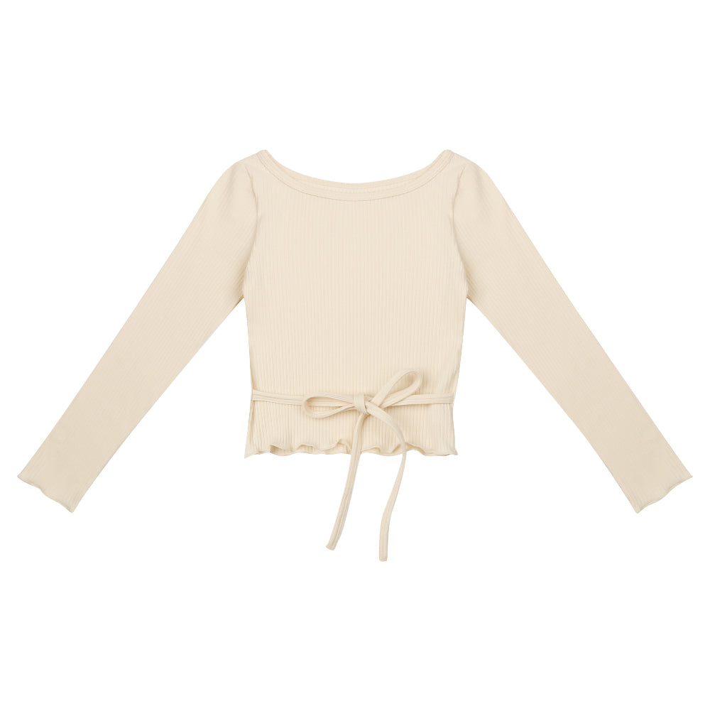 Girls Cream Ballet T-Shirt
