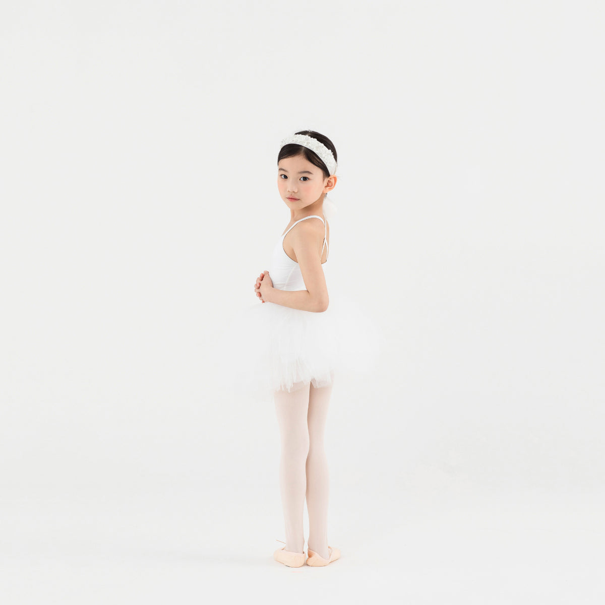 Jupon de danse blanc pour filles