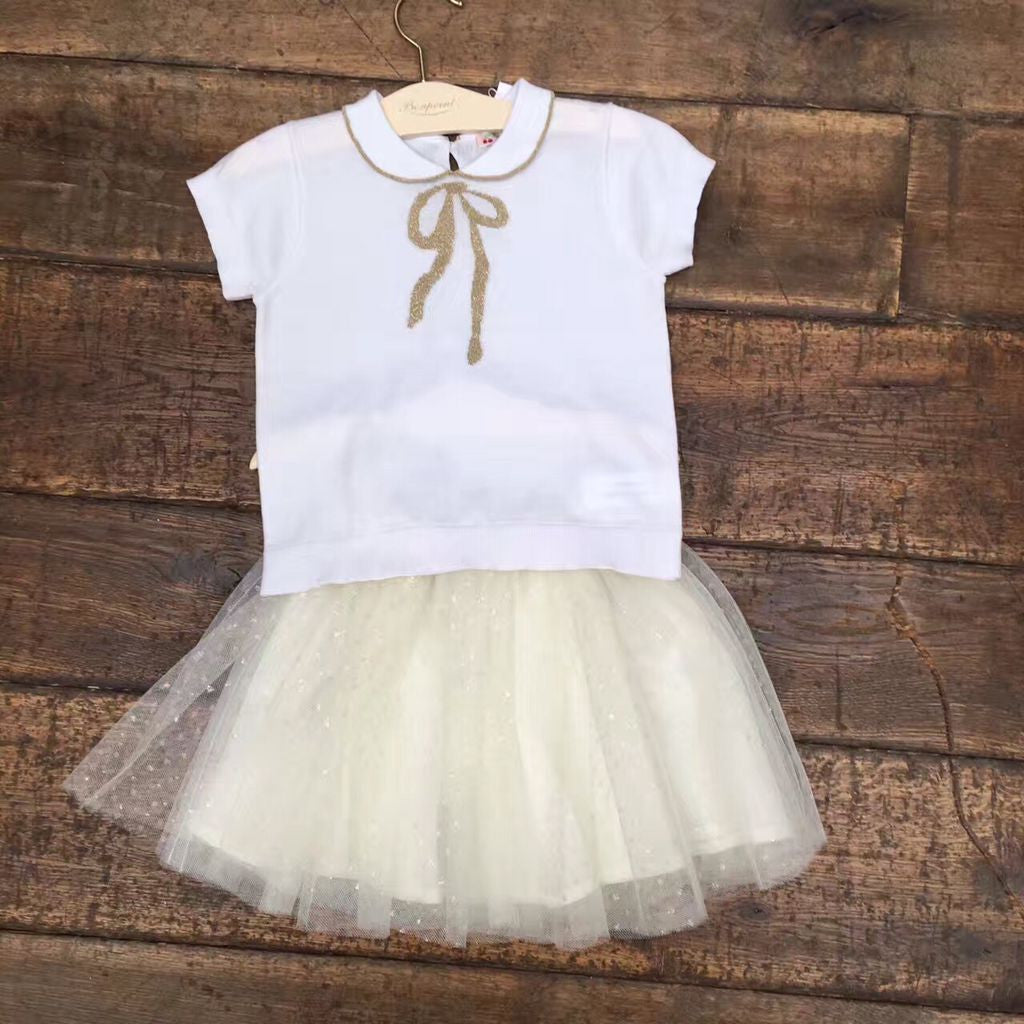 女大童白色蓬蓬半裙 - CÉMAROSE | Children's Fashion Store - 2