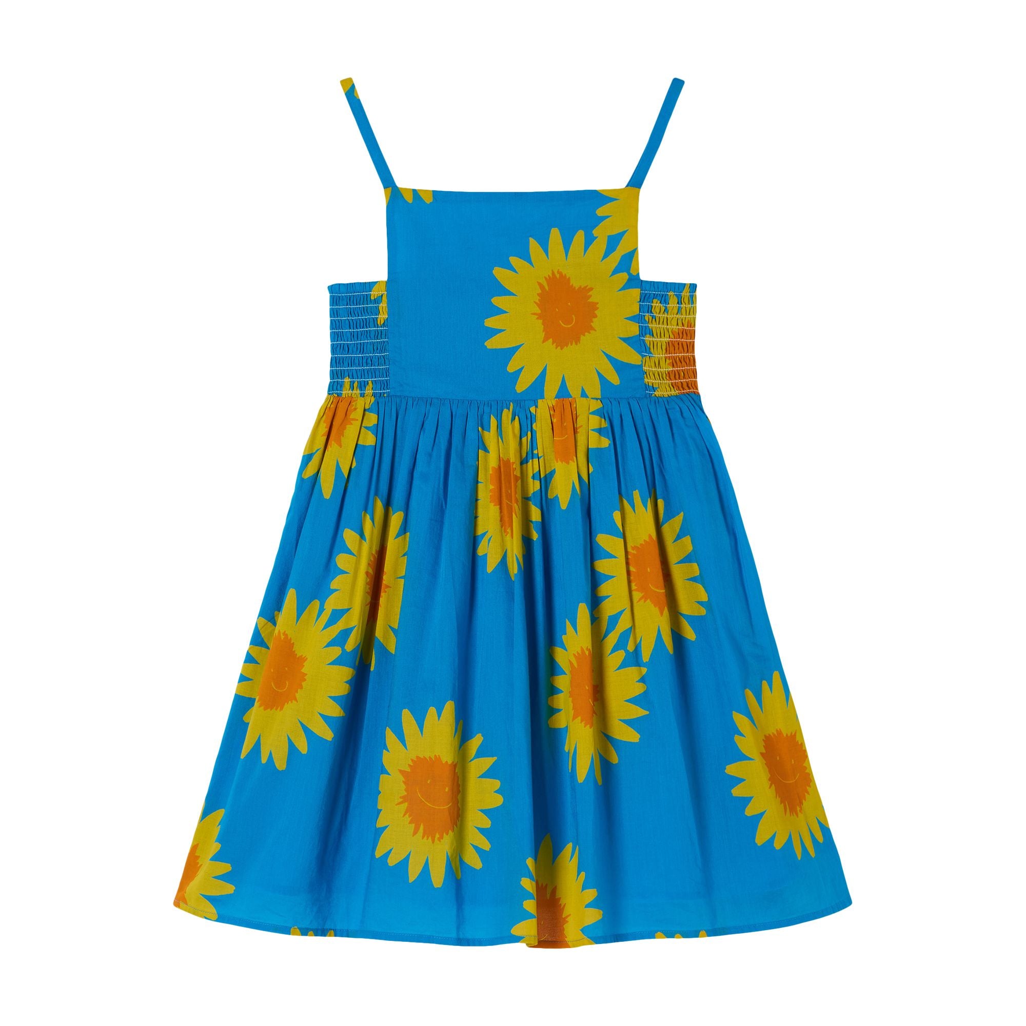 Girls Blue Cotton Dress