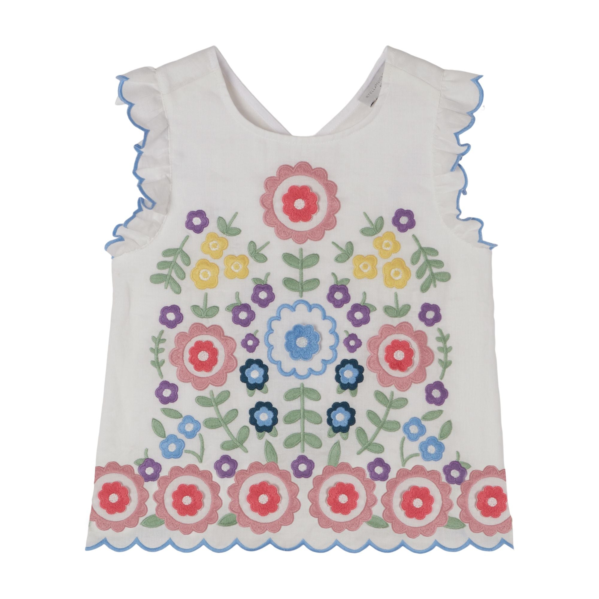 Girls White Flower Top