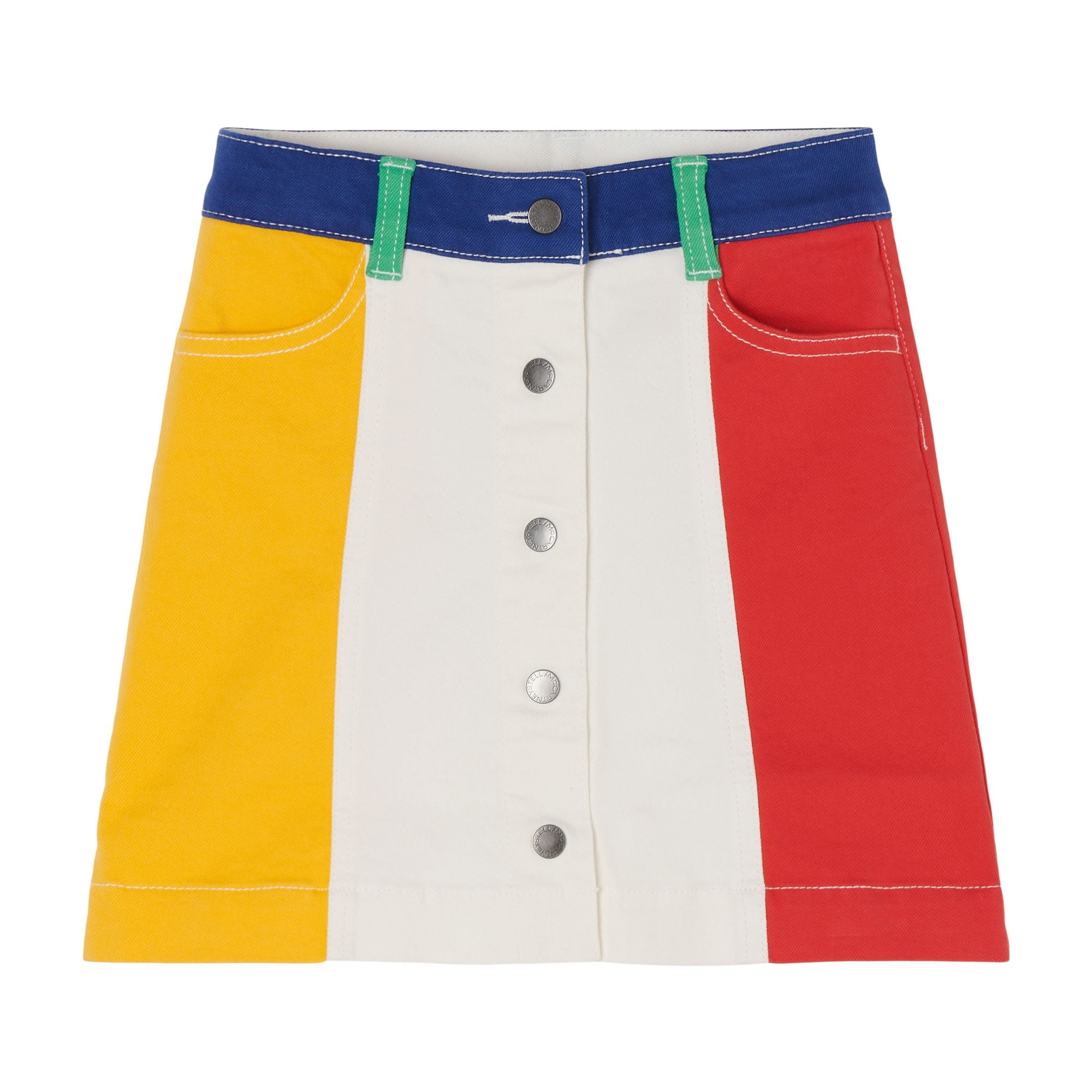 Girls Multicolor Cotton Skirt