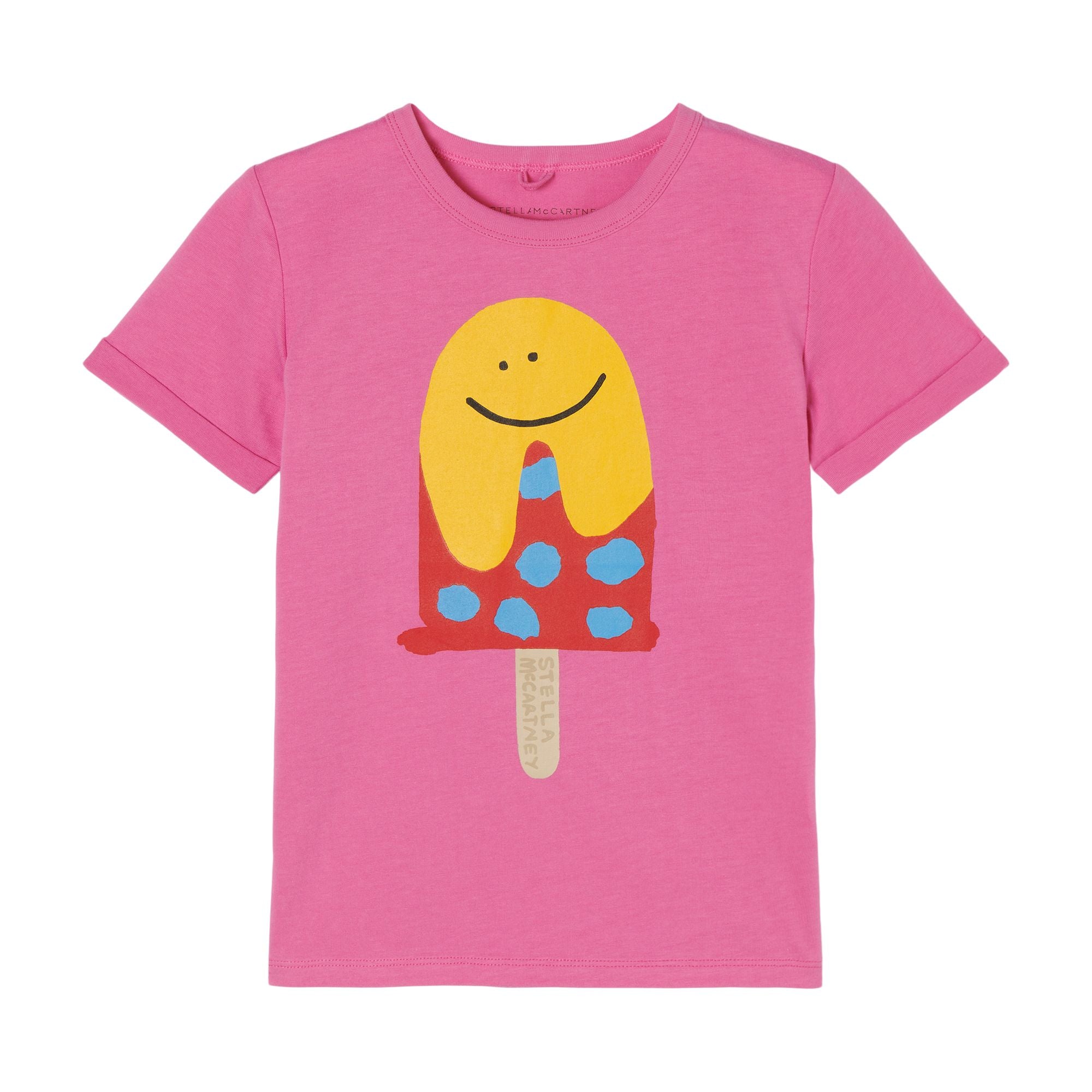 Girls Pink Ice Cream Cotton T-Shirt