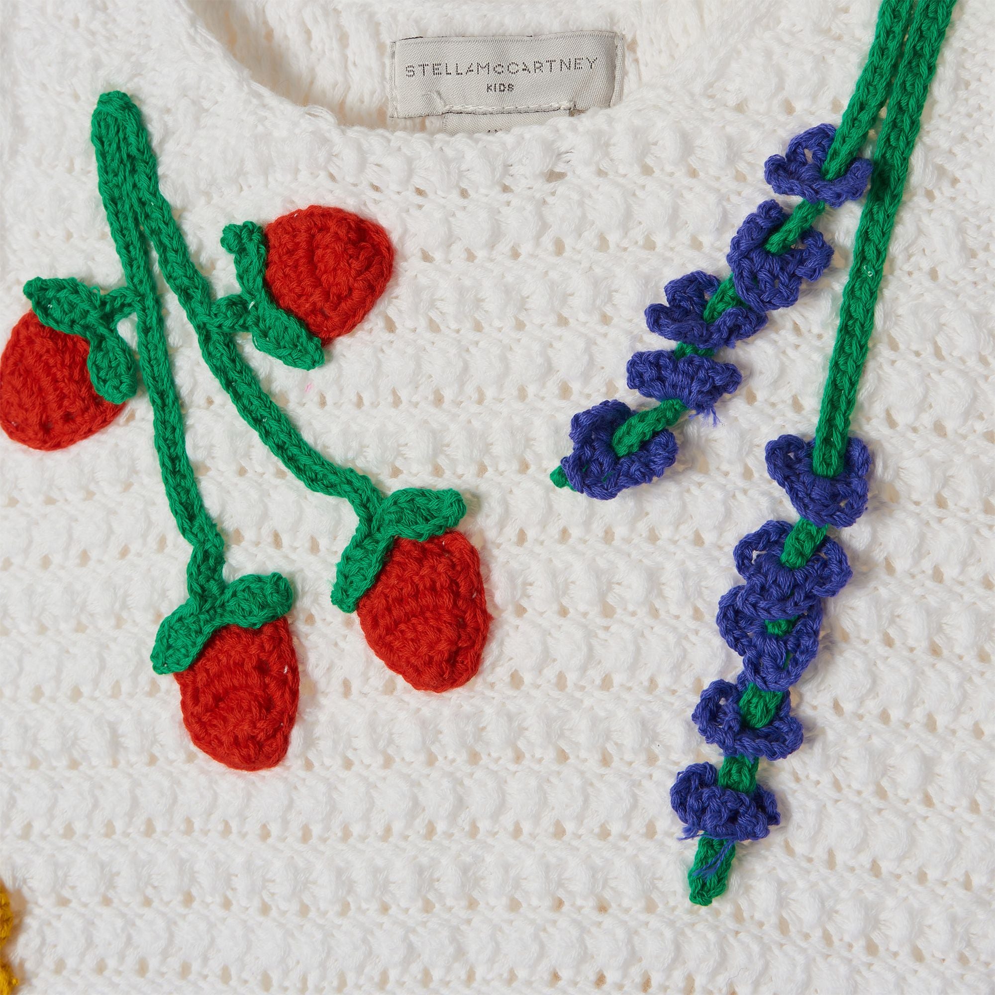 Girls White Flower Vest