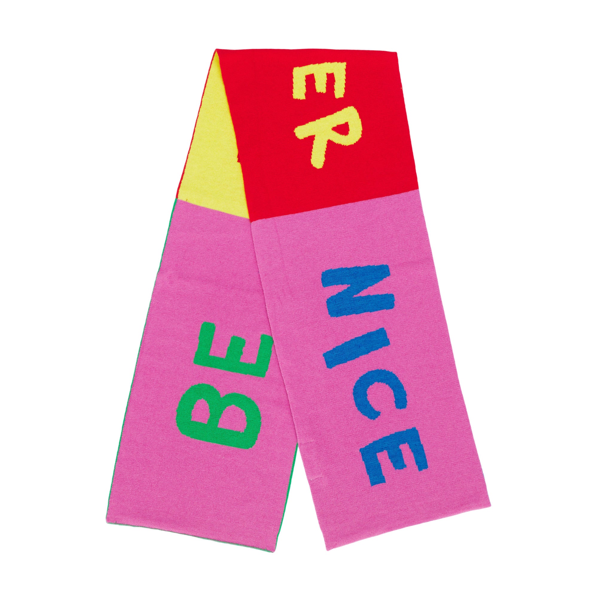 Girls Pink Logo Cotton Scarf