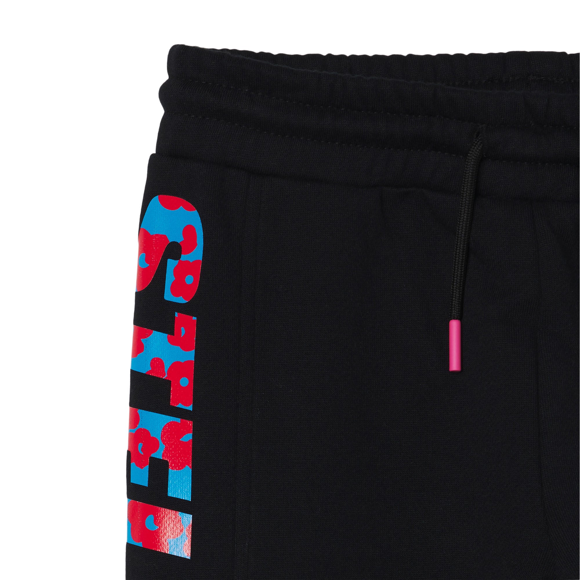 Girls Black Logo Sport Trousers