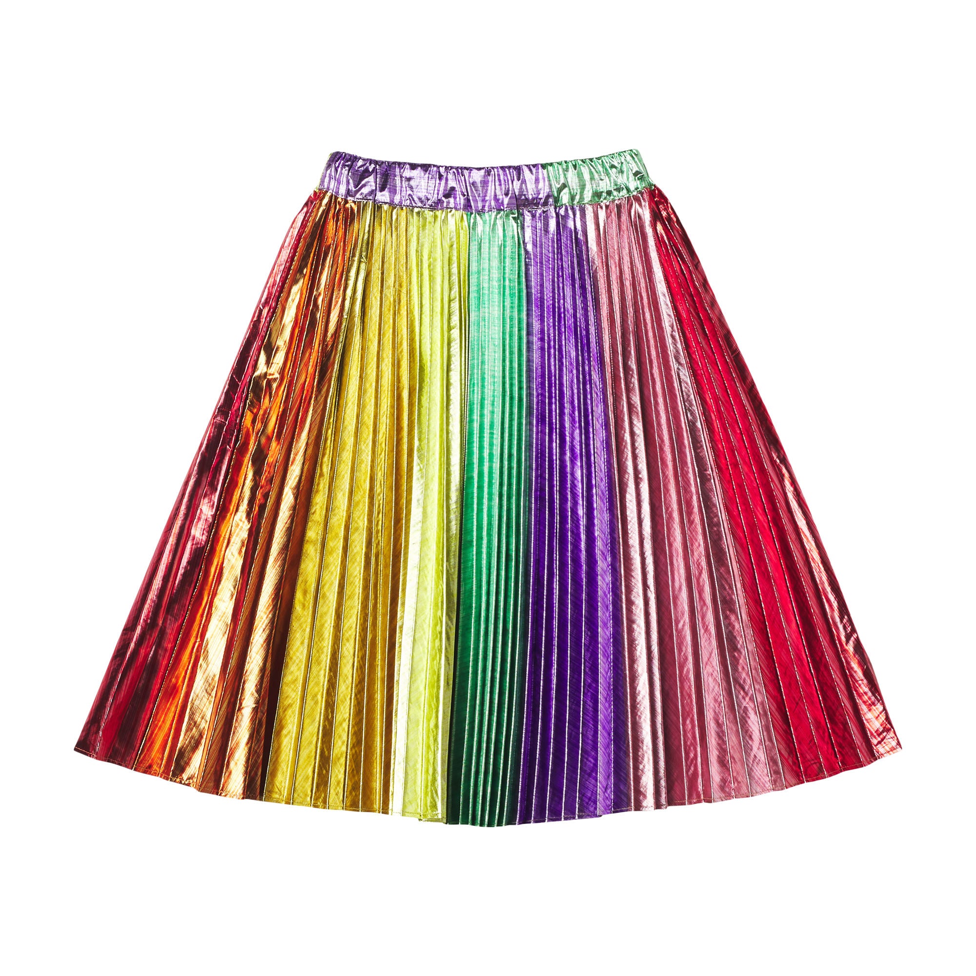 Girls Multicolor Pleated Skirt