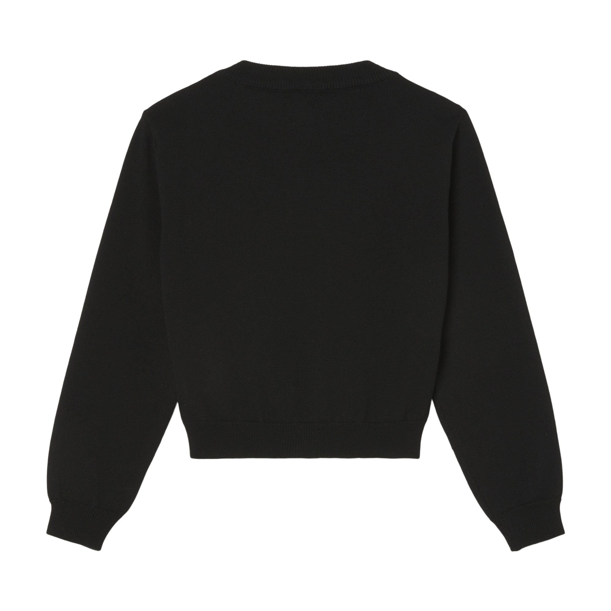 Girls Black Wool Cardigan