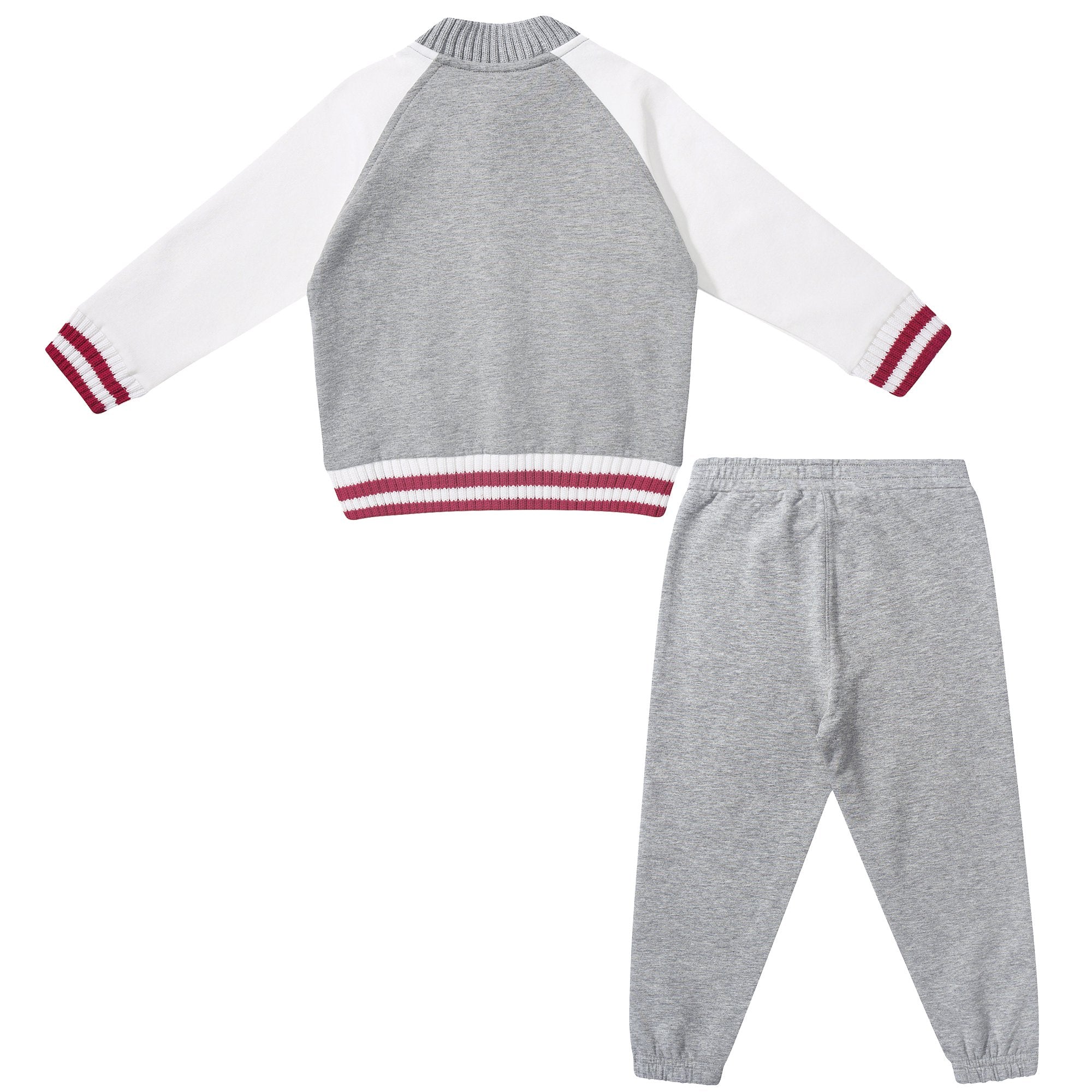 Baby Grey Cotton Jersey Tracksuit