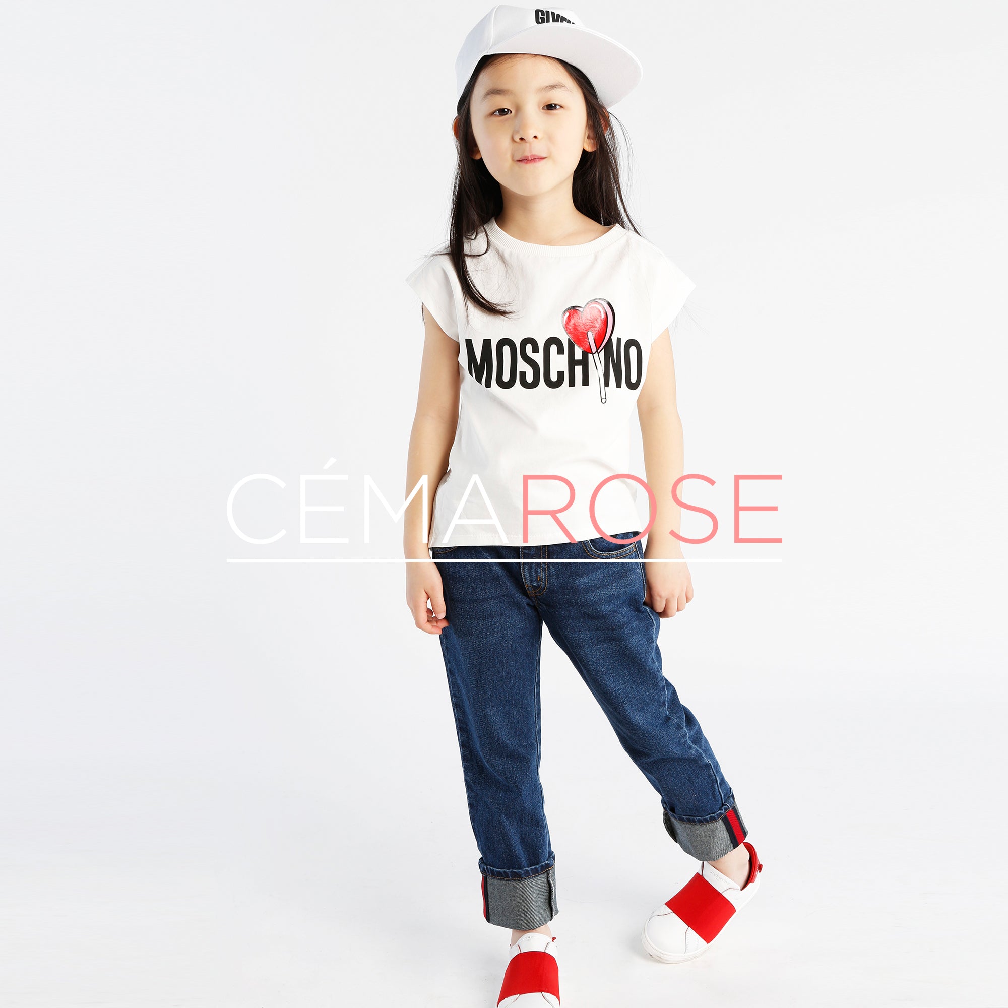 Girls White Logo Cotton Undershirt