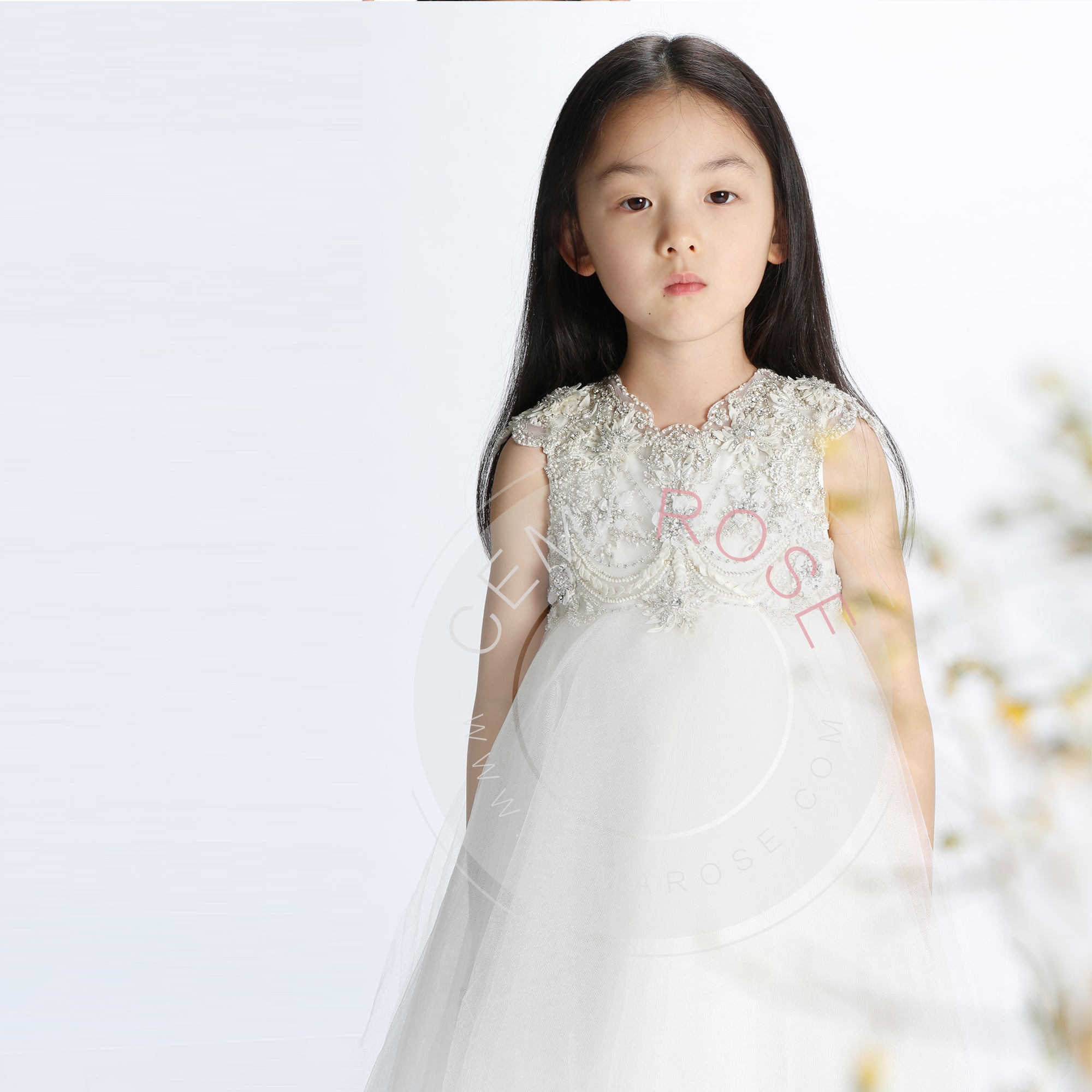 Girls White "Pruncess Ekaterina" Dress