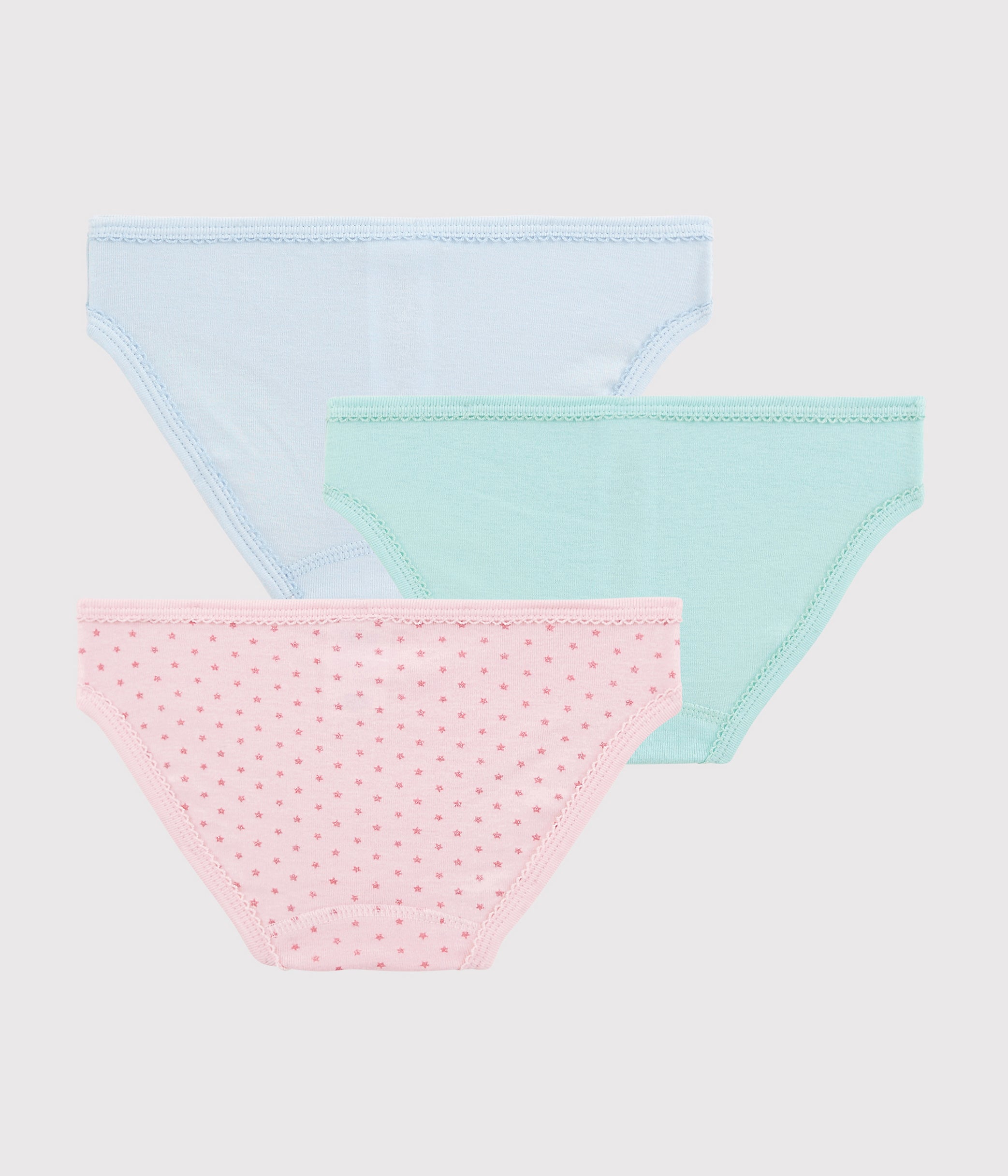 Girls Multicolor Cotton Underwear Set(3 Pack)