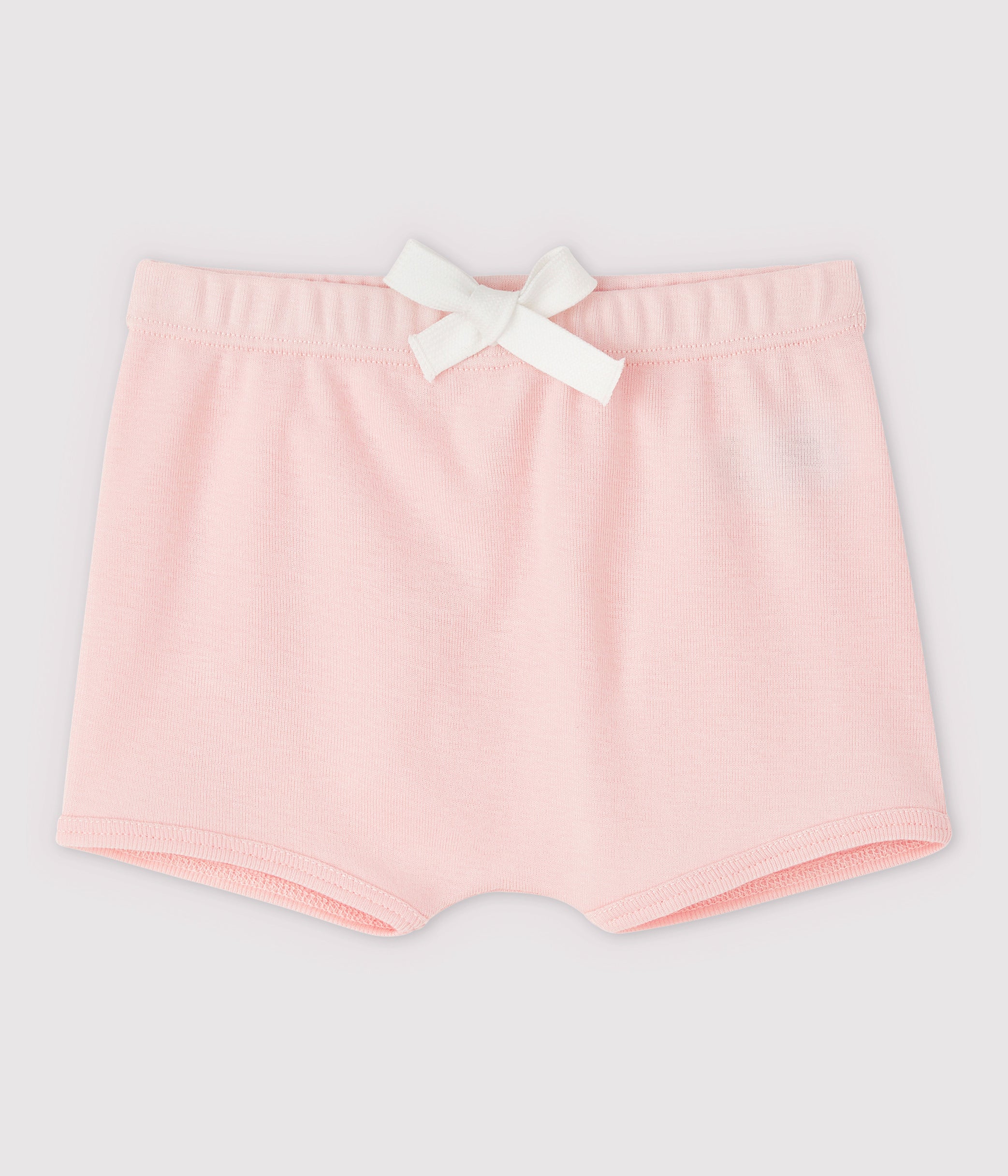 Baby Girls Pink Cotton Shorts