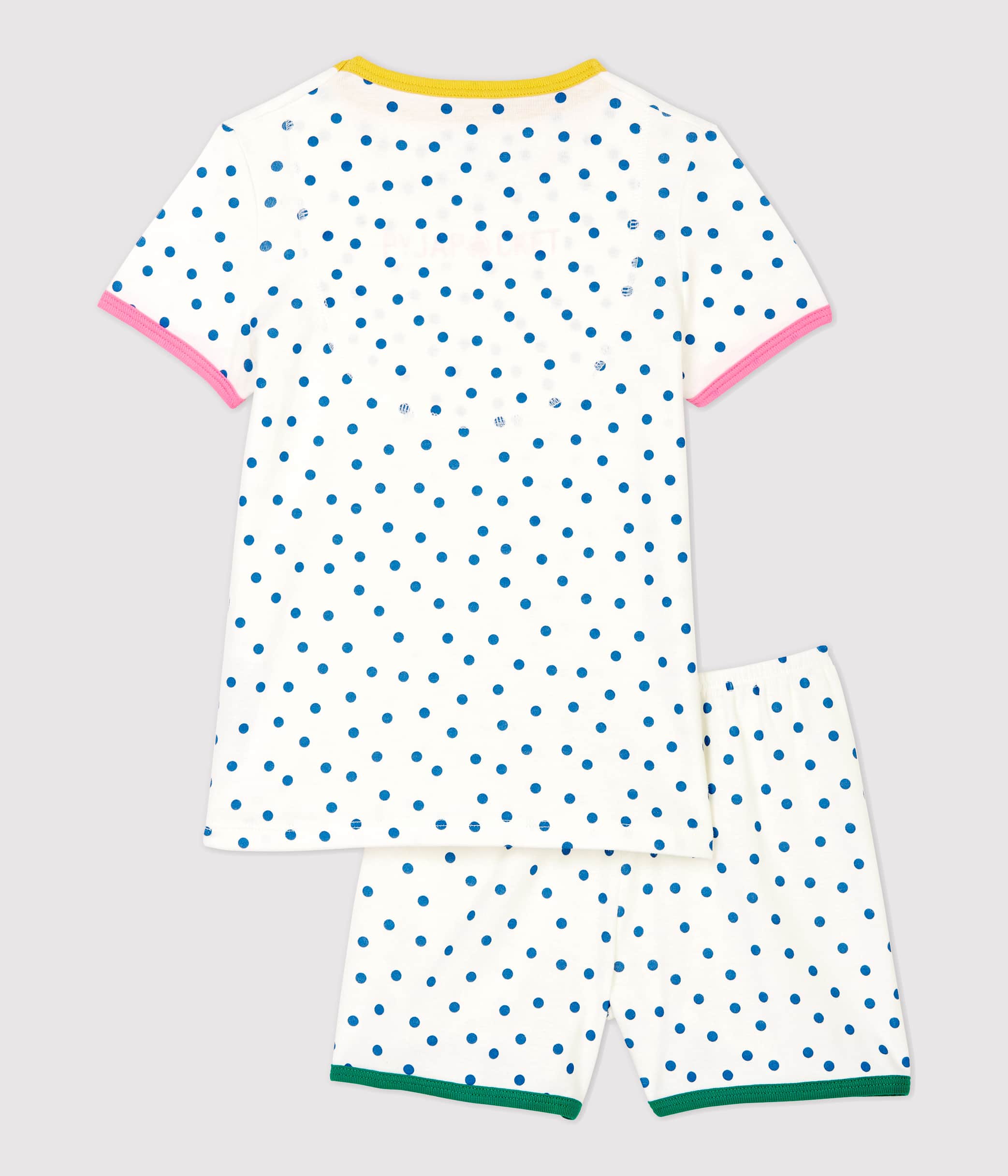 Girls White Dots Cotton Set