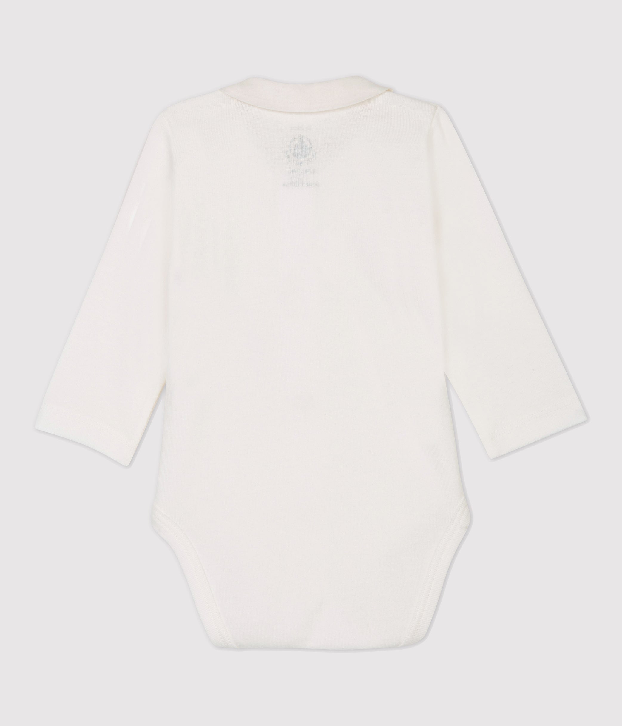 Baby Girls White Cotton Babysuit