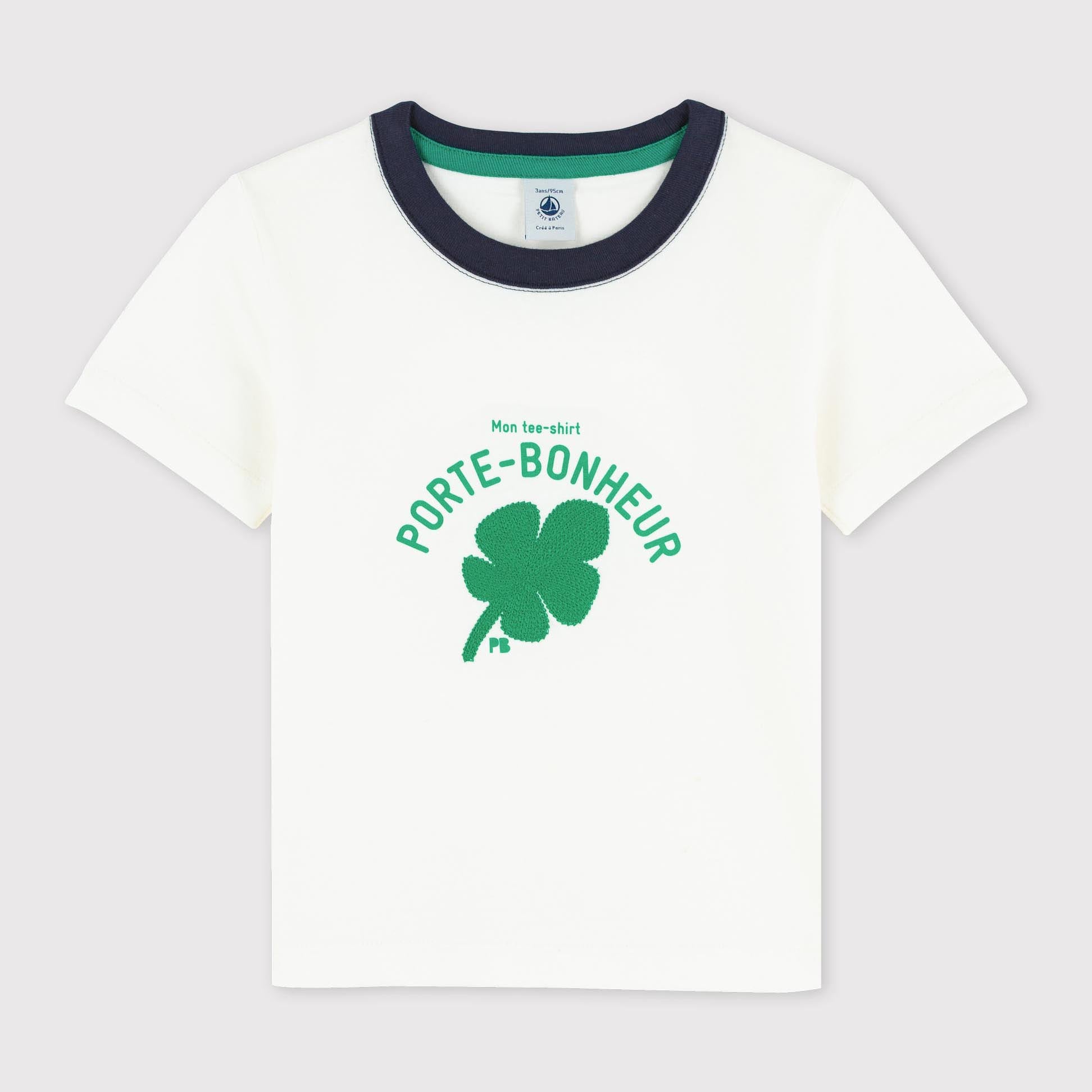 Boy & Girls White Cotton T-Shirts