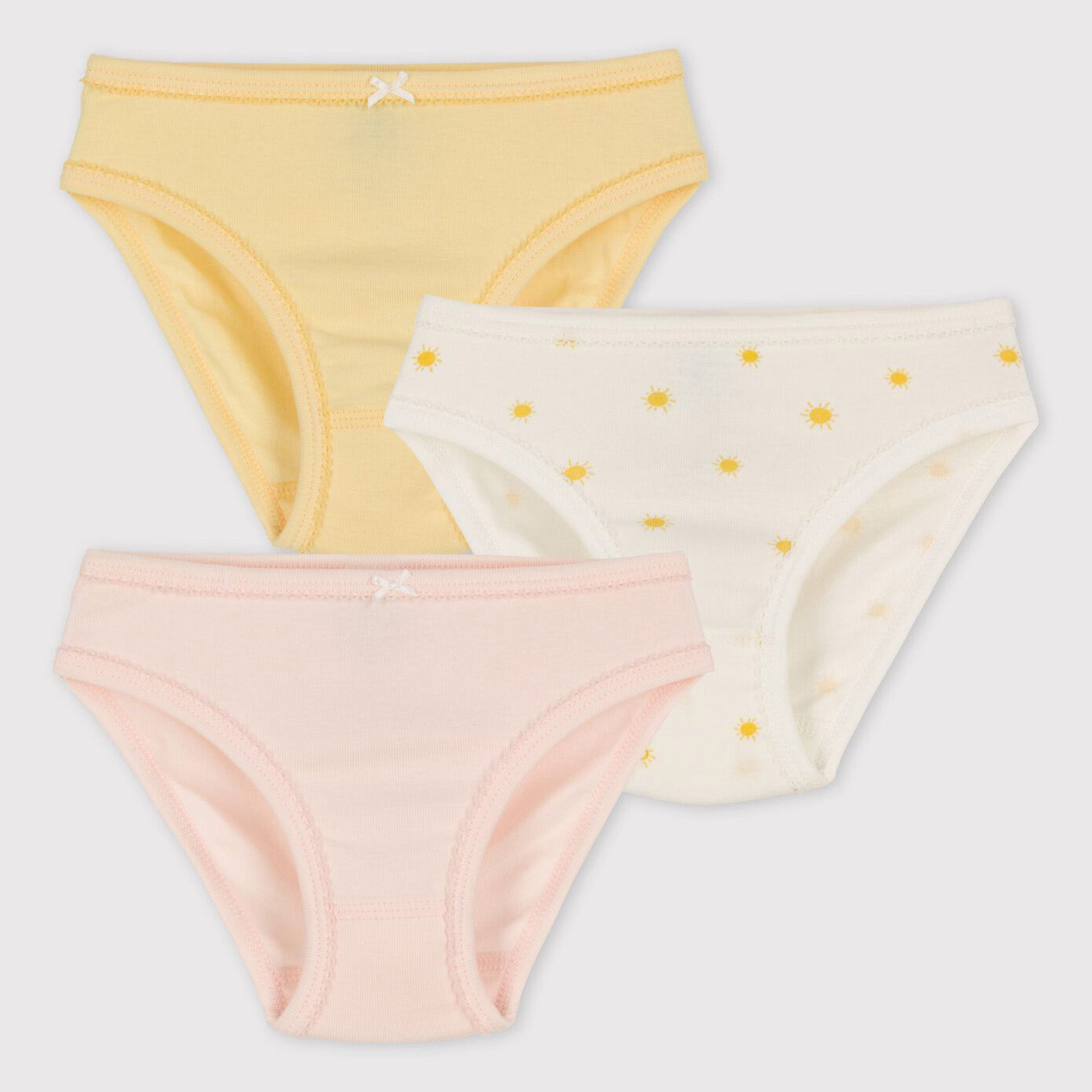 Girls Multicolor Cotton Underwear Set(3Pack)