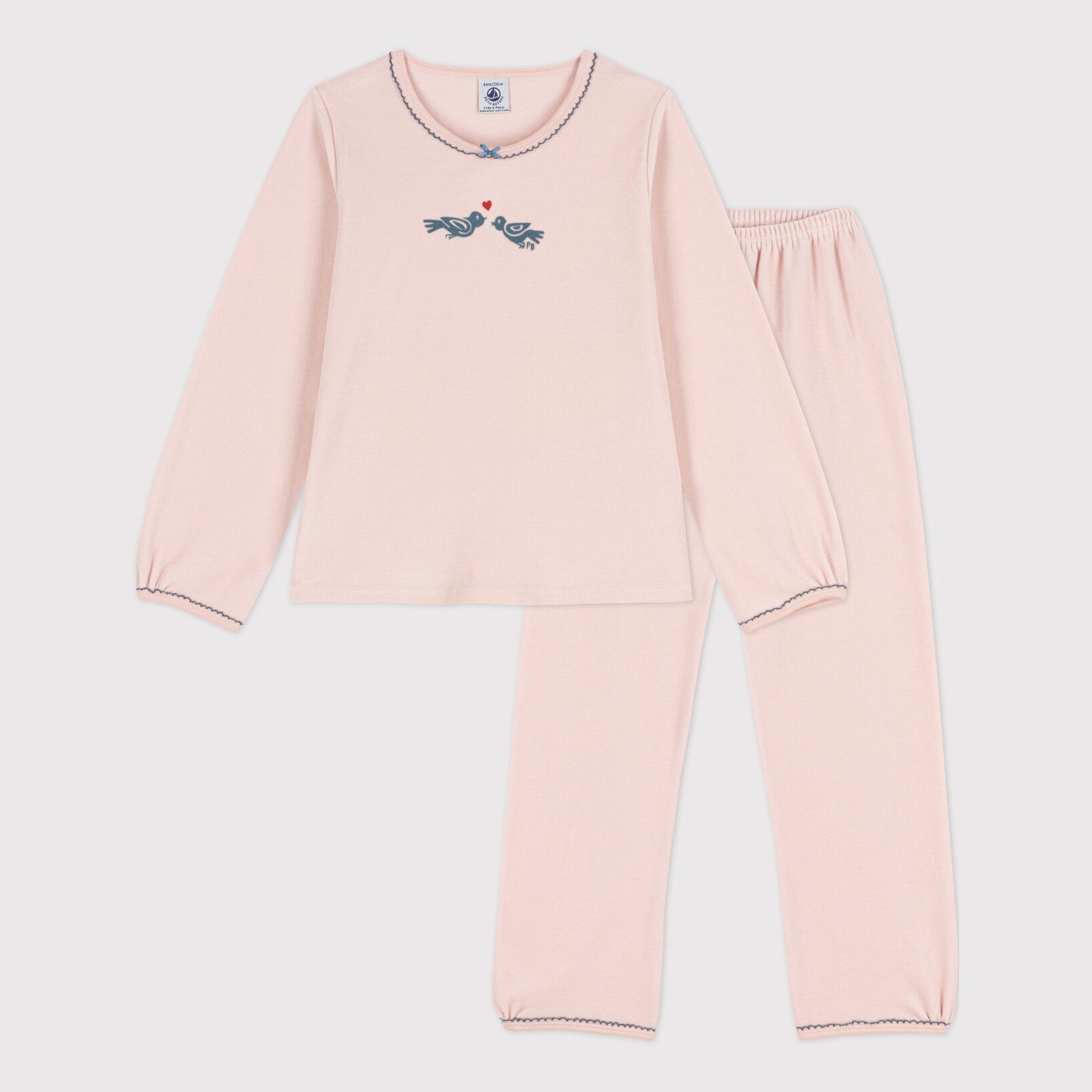 Girls Pink Cotton Nightwear Set