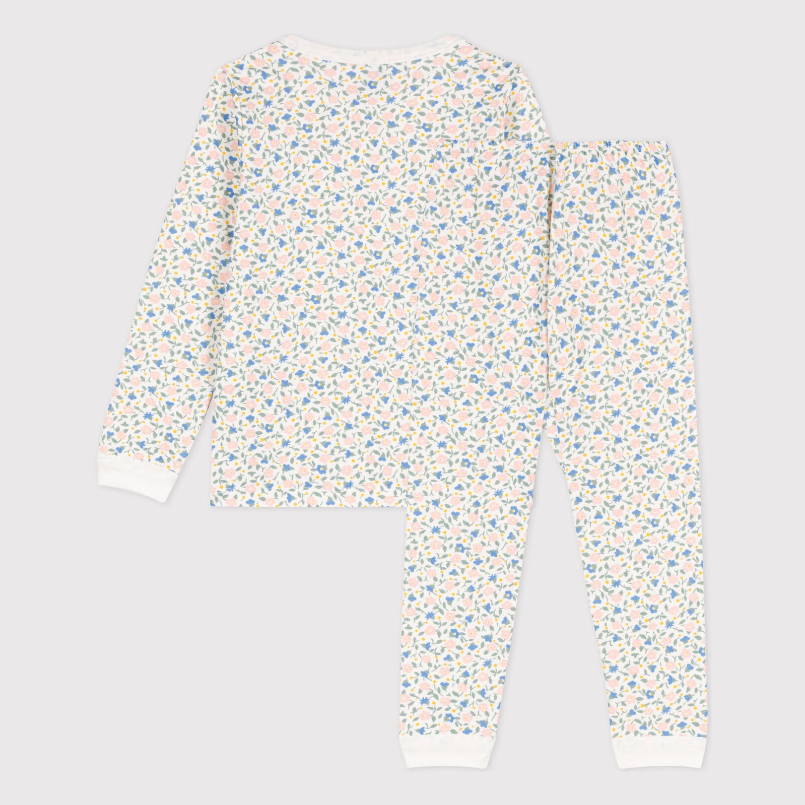Girls Multicolor Floral Cotton Nightwear Set
