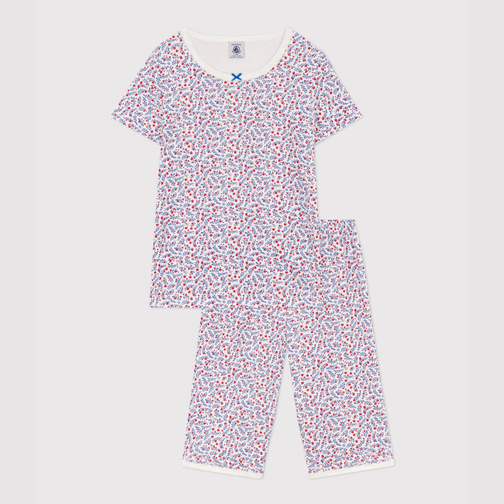 Girls Blue Floral Nightwear Set