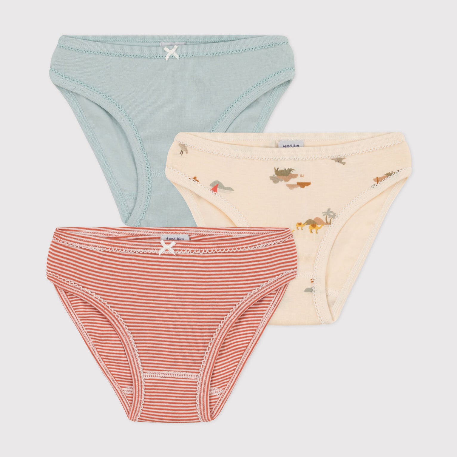 Girls Multicolor Cotton Underwear Set