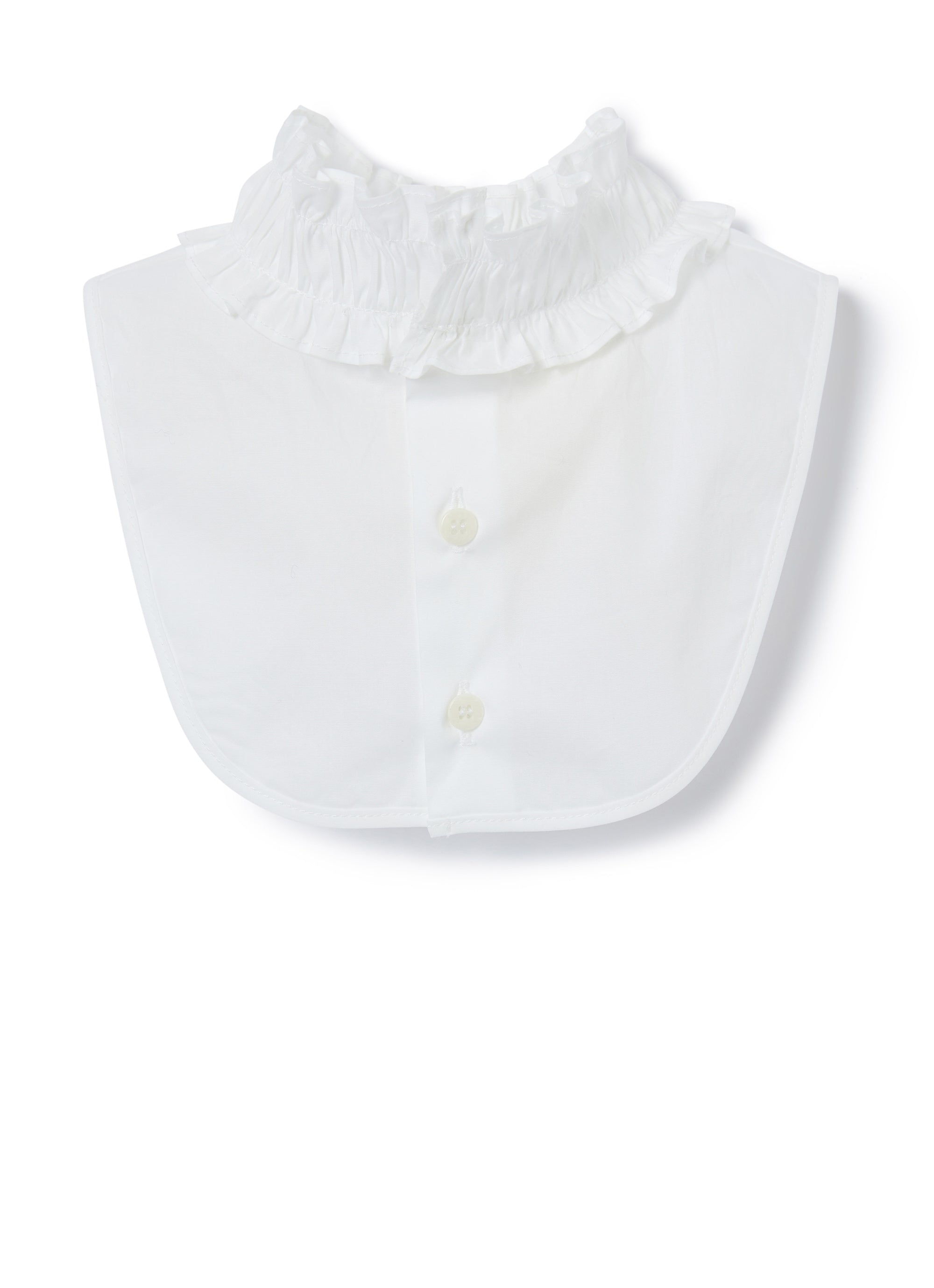 Girls White Detachable Collar