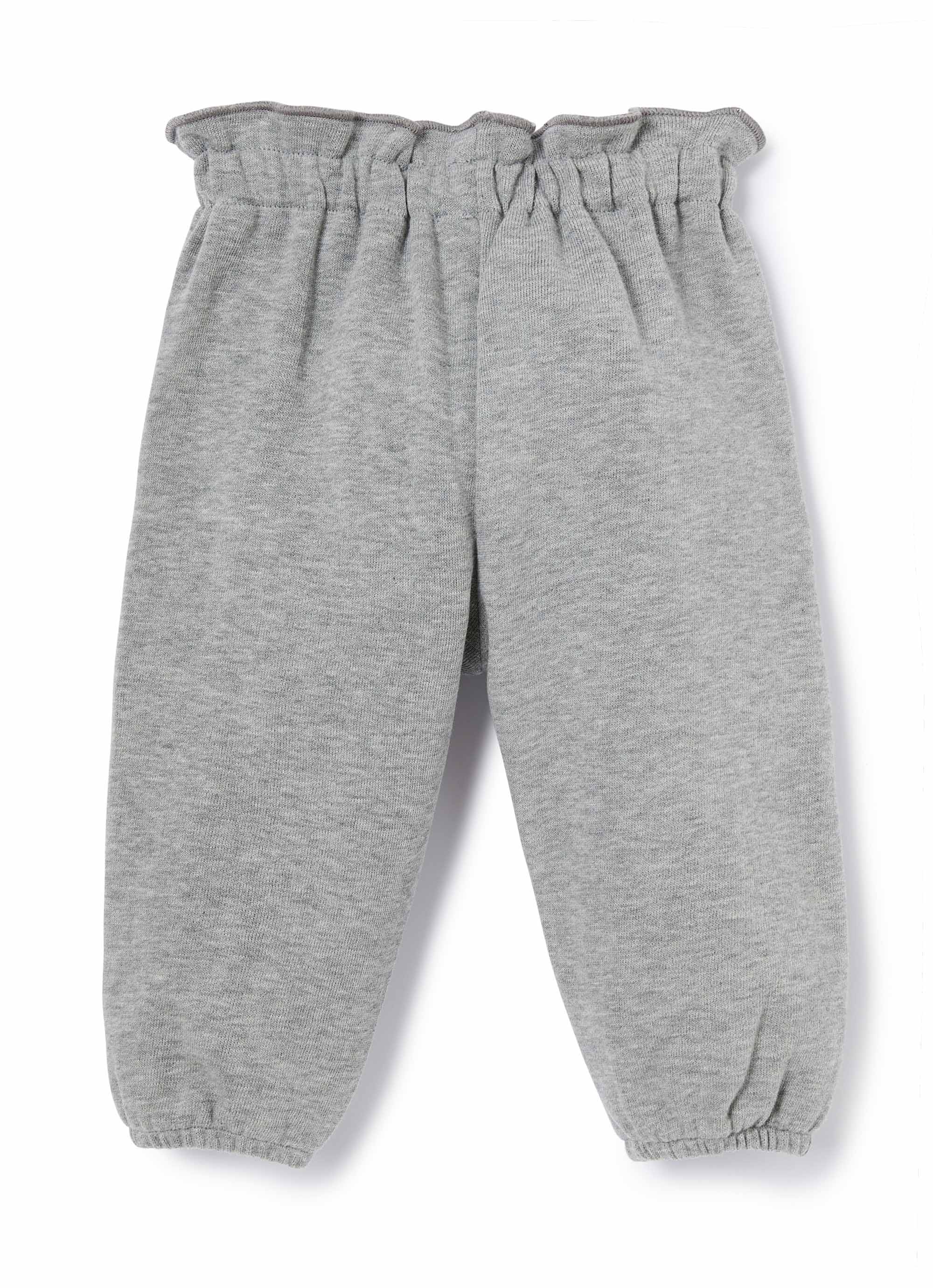 Baby Girls Grey Cotton Trousers