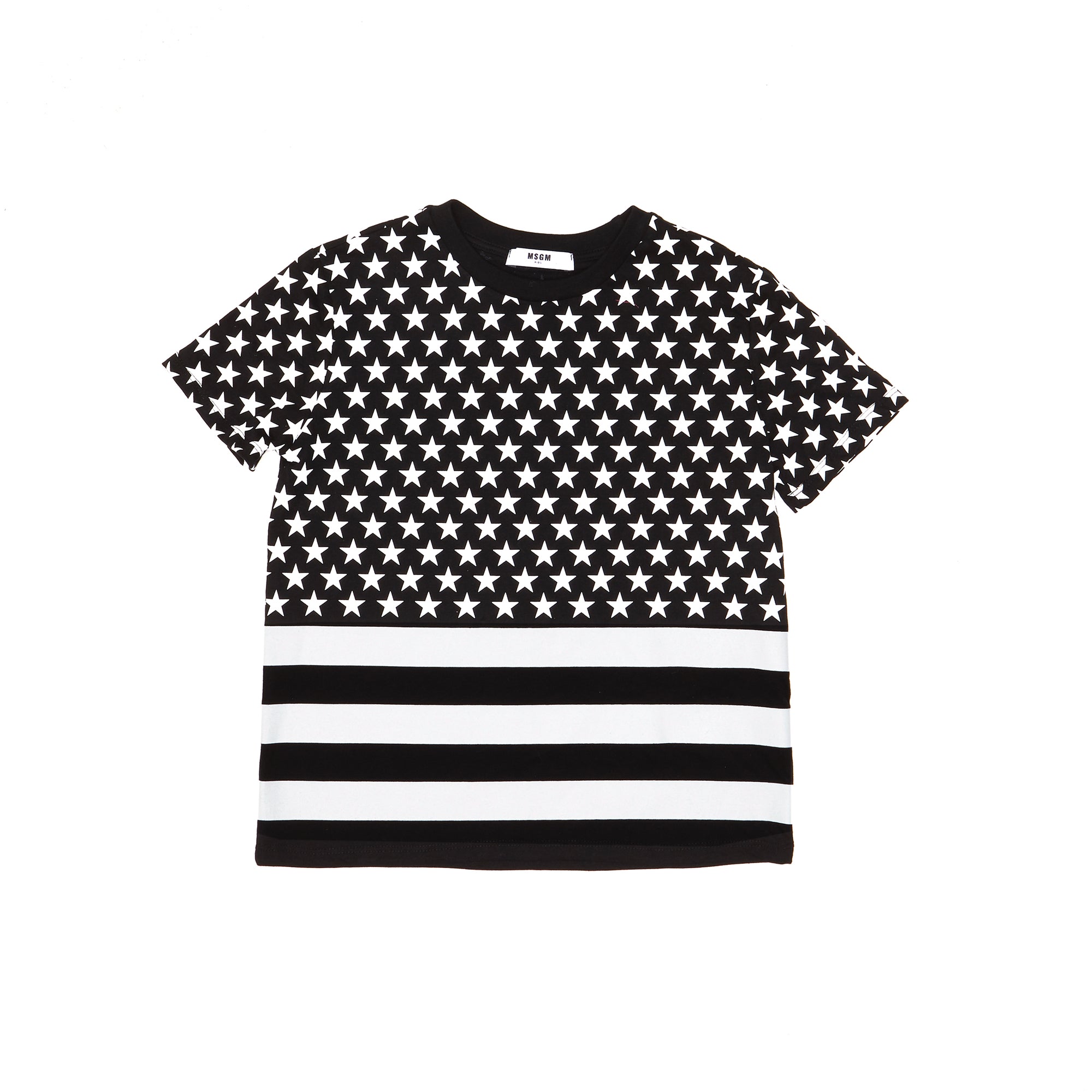 Girls Black Cotton Jersey T-shirt