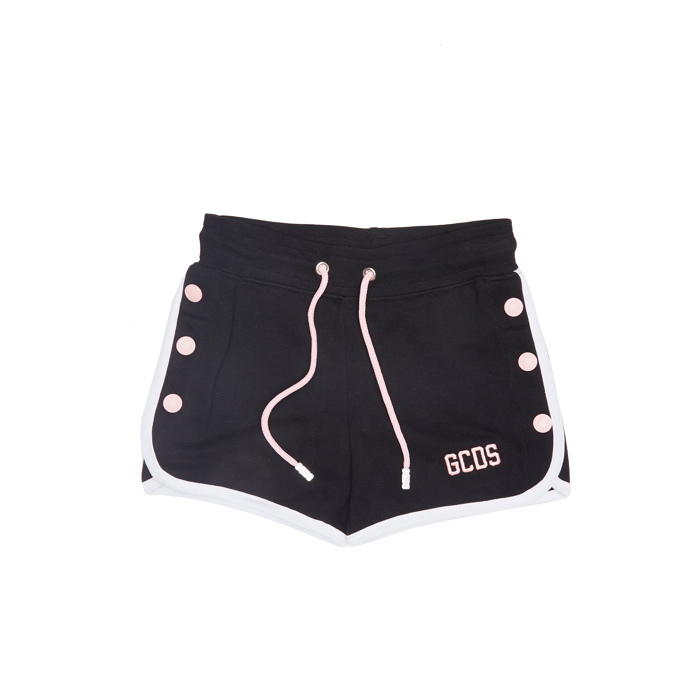 Girls Black Cotton Shorts