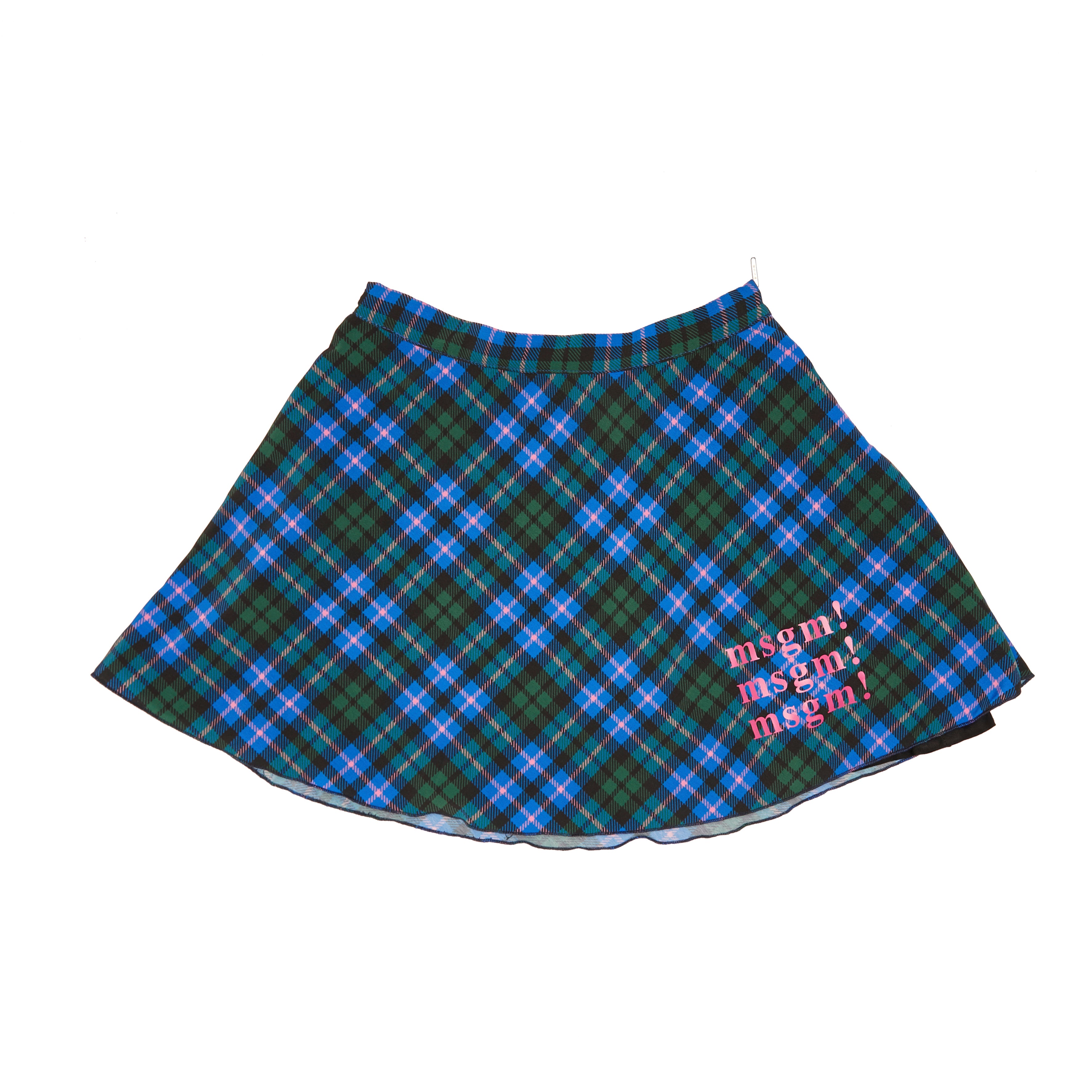 Girls Blue Check Skirt