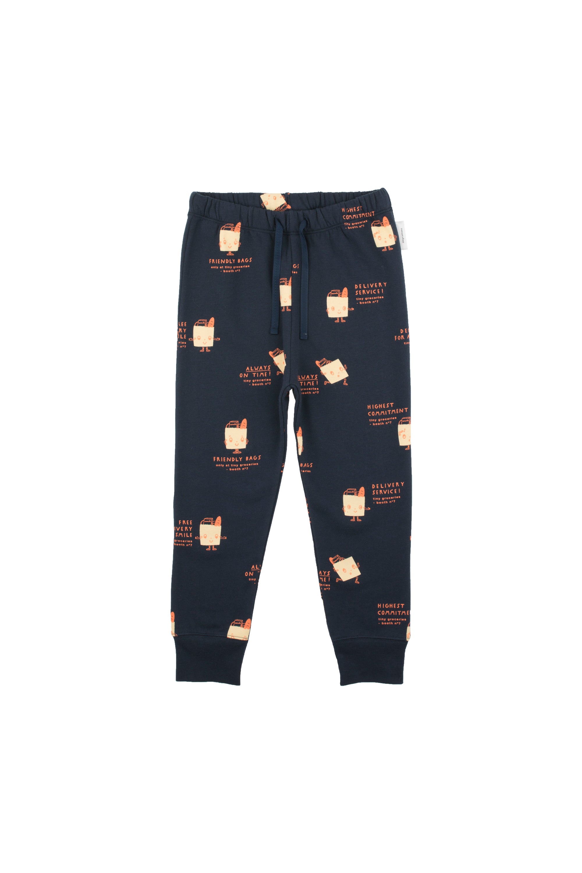 Girls & Boys Navy & Eggnog Cotton Trousers