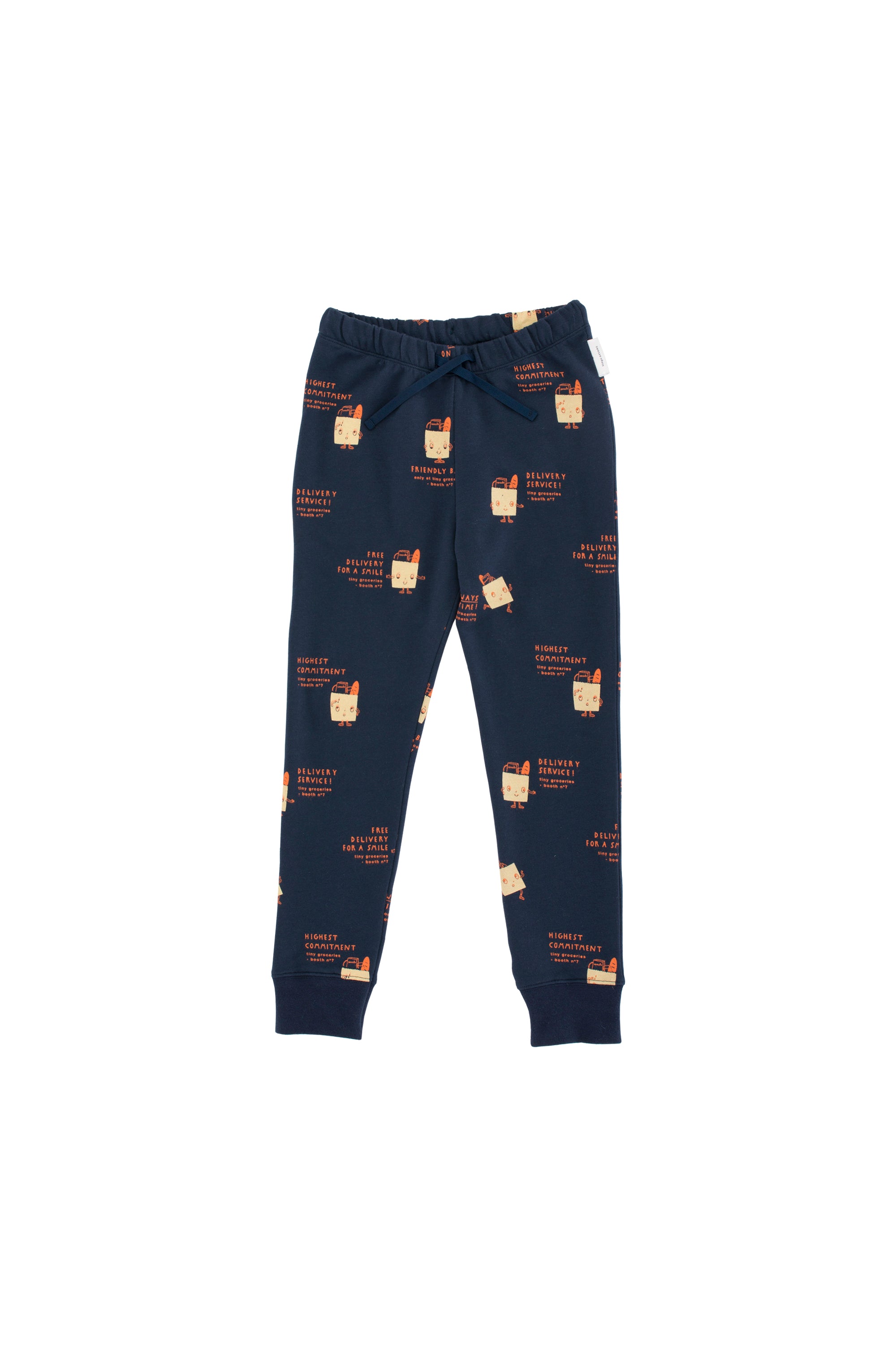 Girls & Boys Navy & Eggnog Cotton Trousers