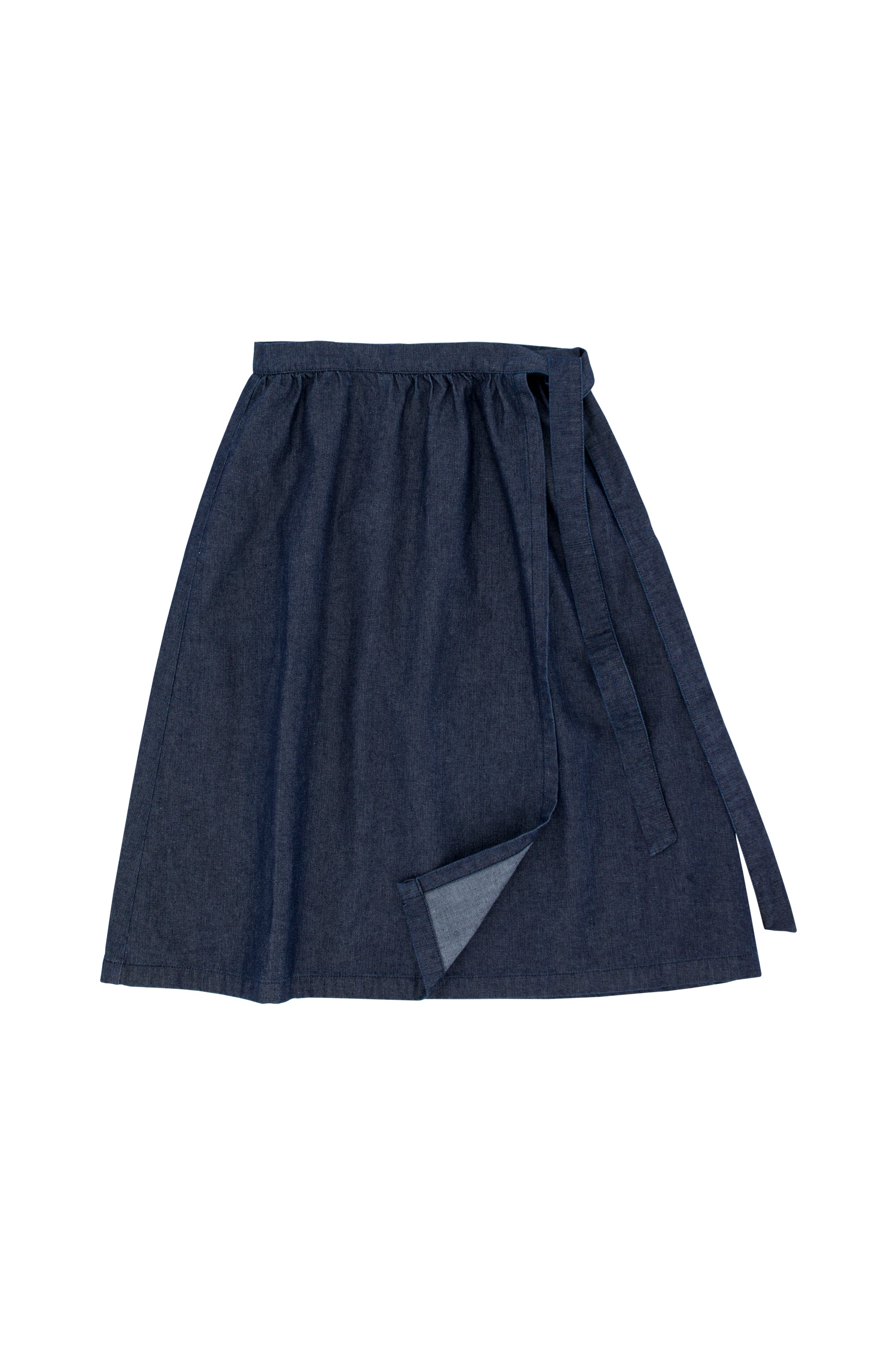 Girls Navy Cotton Skirt